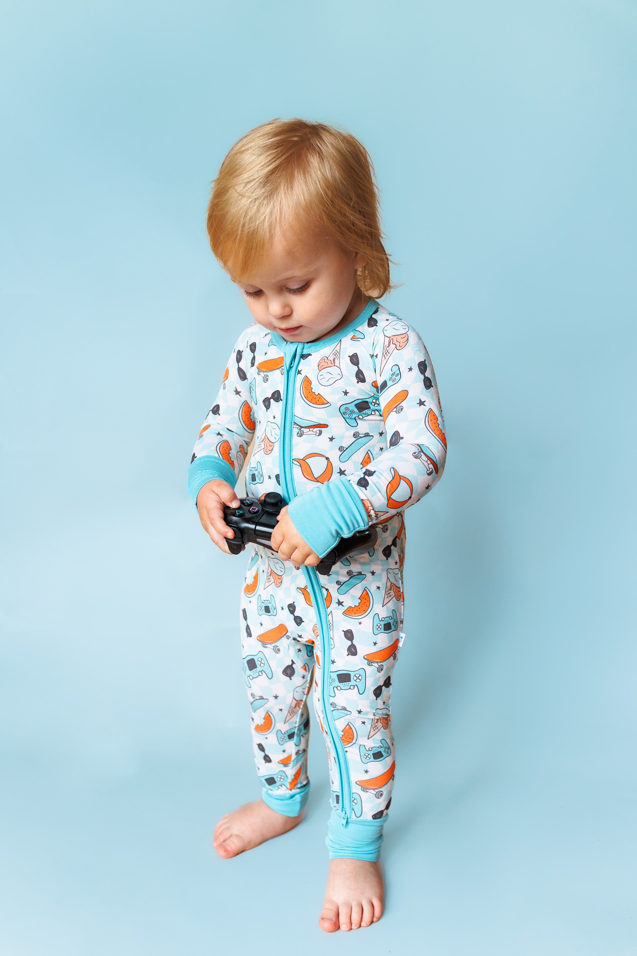 Waves + Shades Checkers Dream Romper