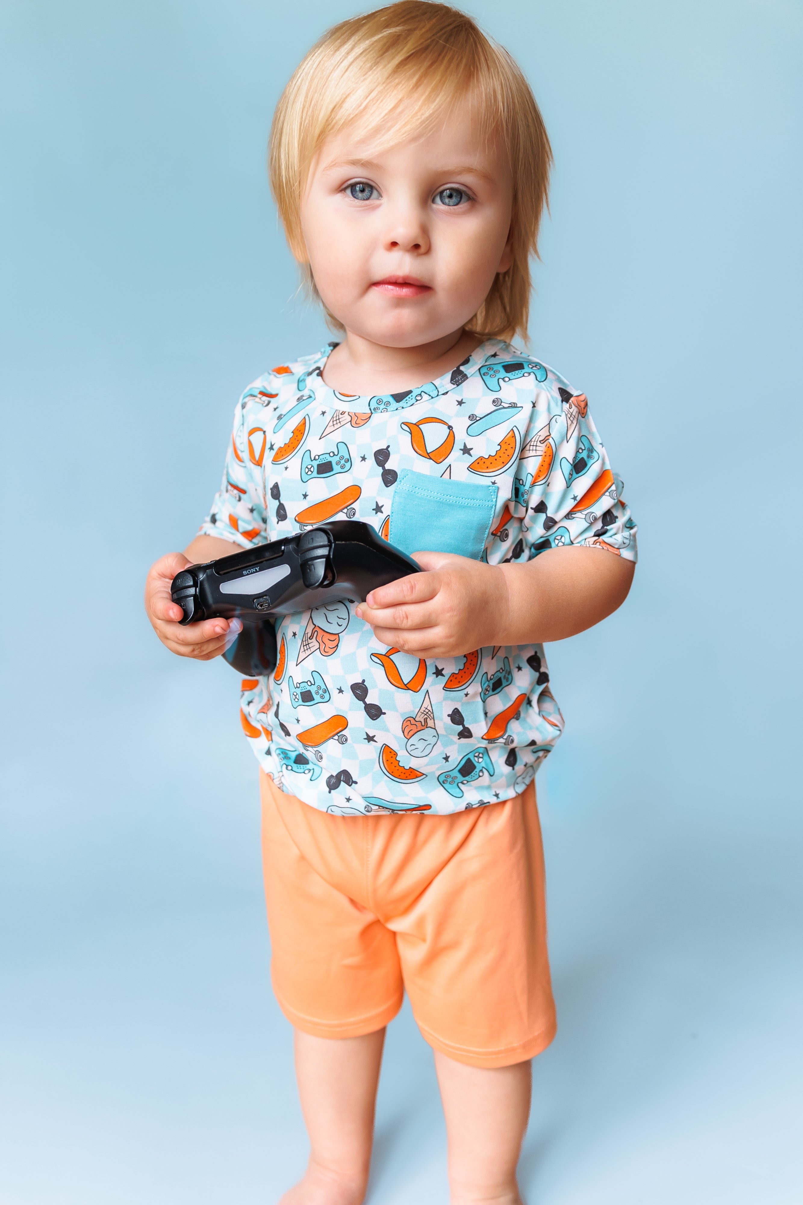 Waves + Shades Checkers Dream Pocket Tee