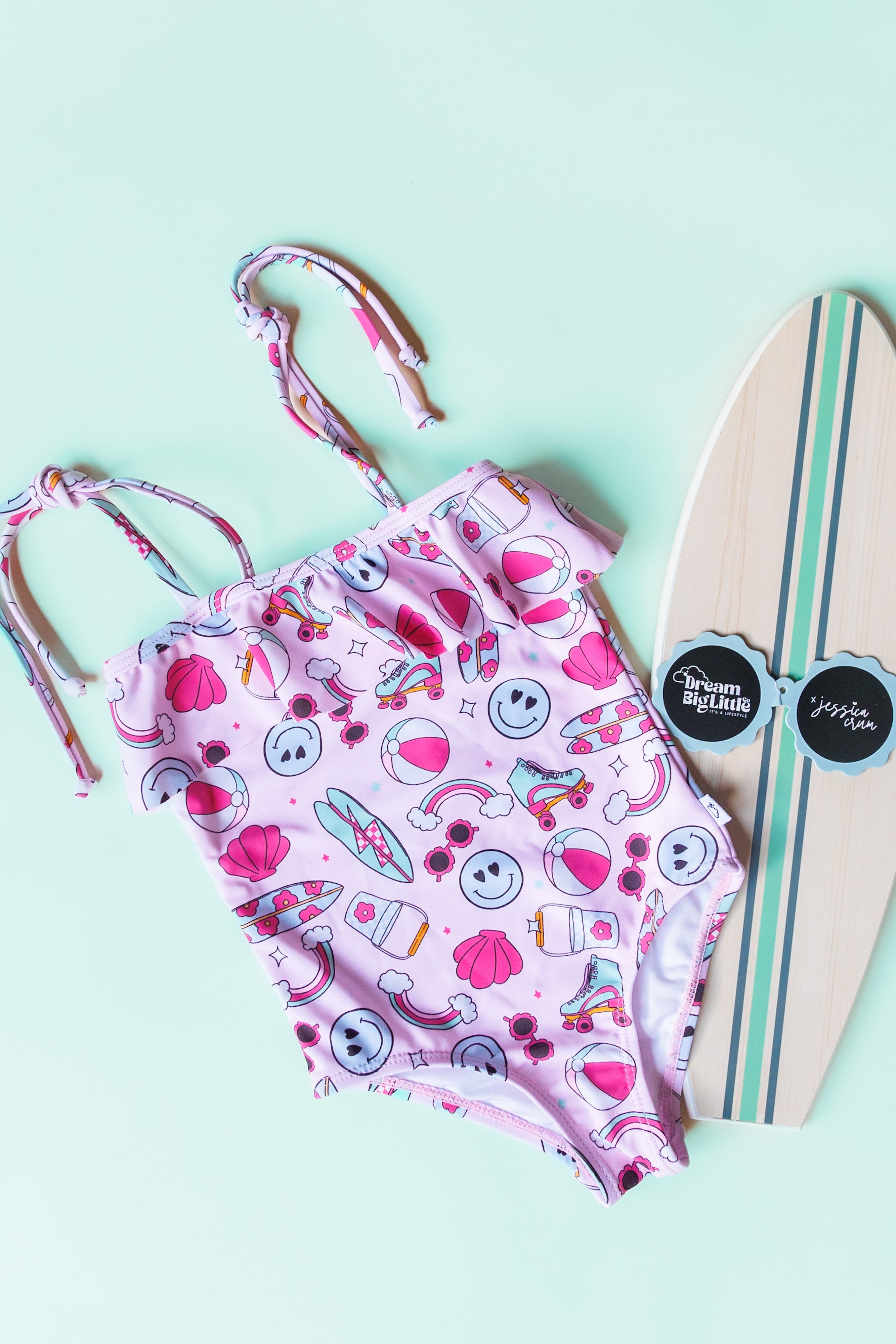 Exclusive Beachin’ It With Brynnleigh Dream Spaghetti One Piece Swim Suit