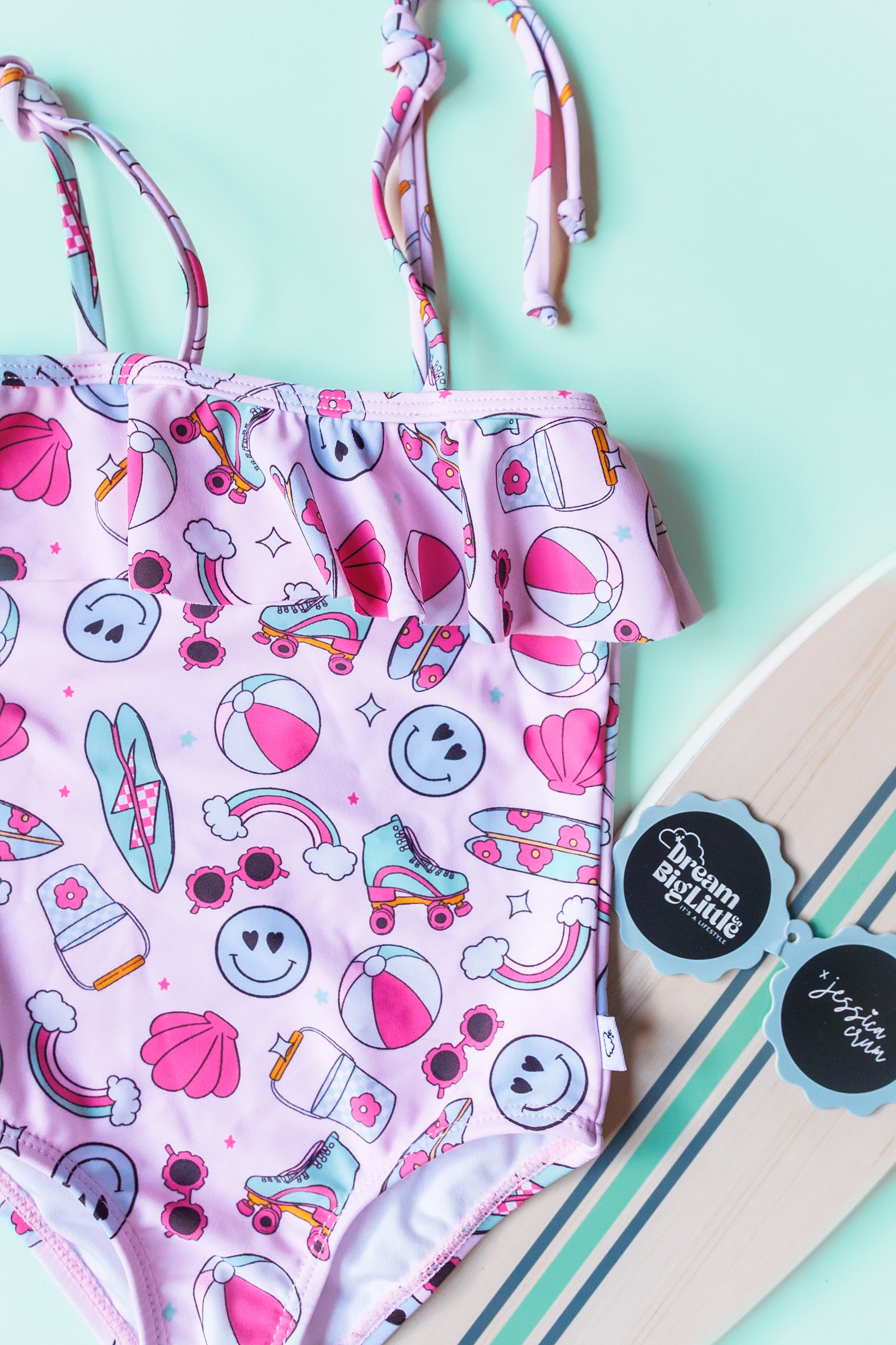 Exclusive Beachin’ It With Brynnleigh Dream Spaghetti One Piece Swim Suit