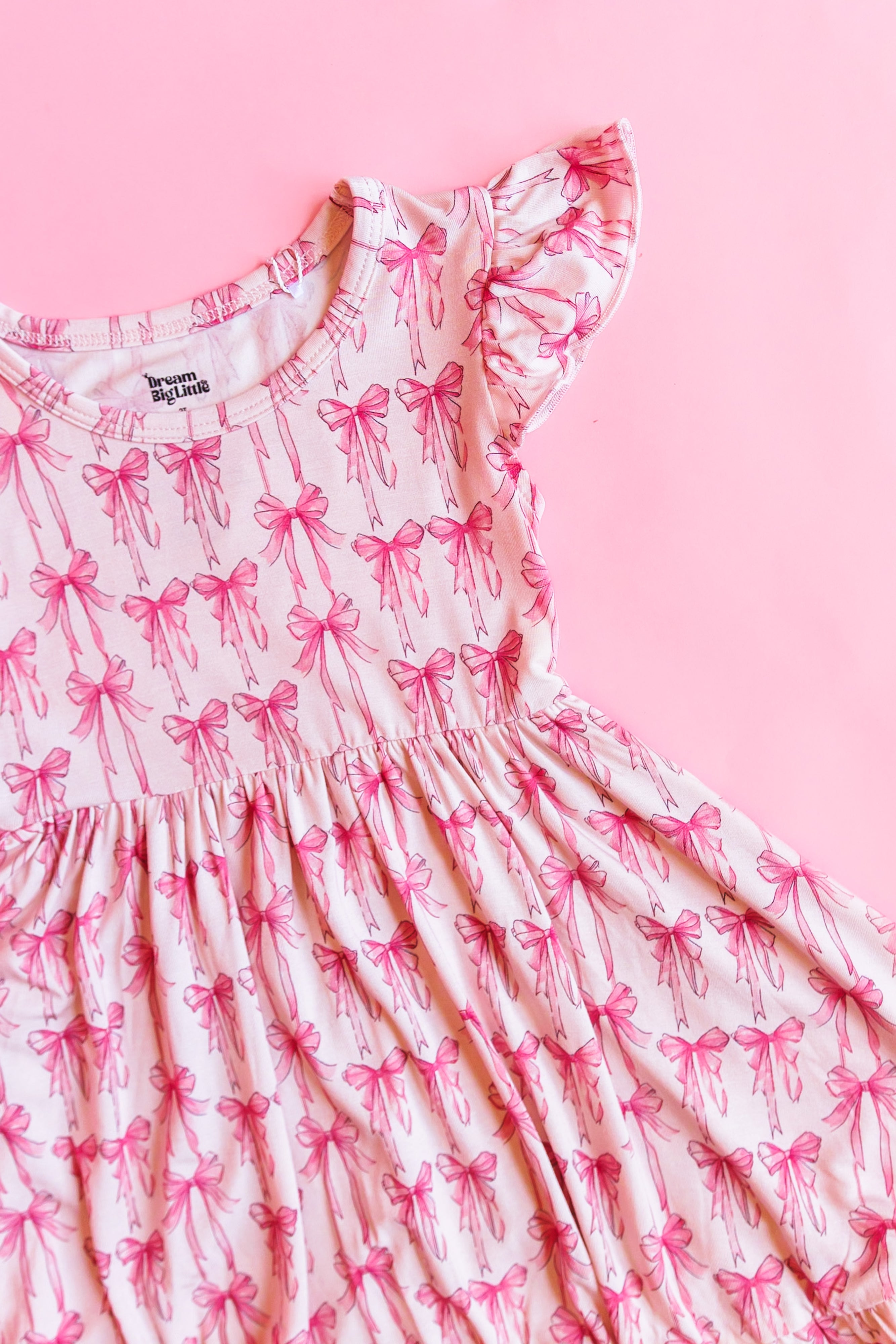 Bow Cute Dream Ruffle Dress