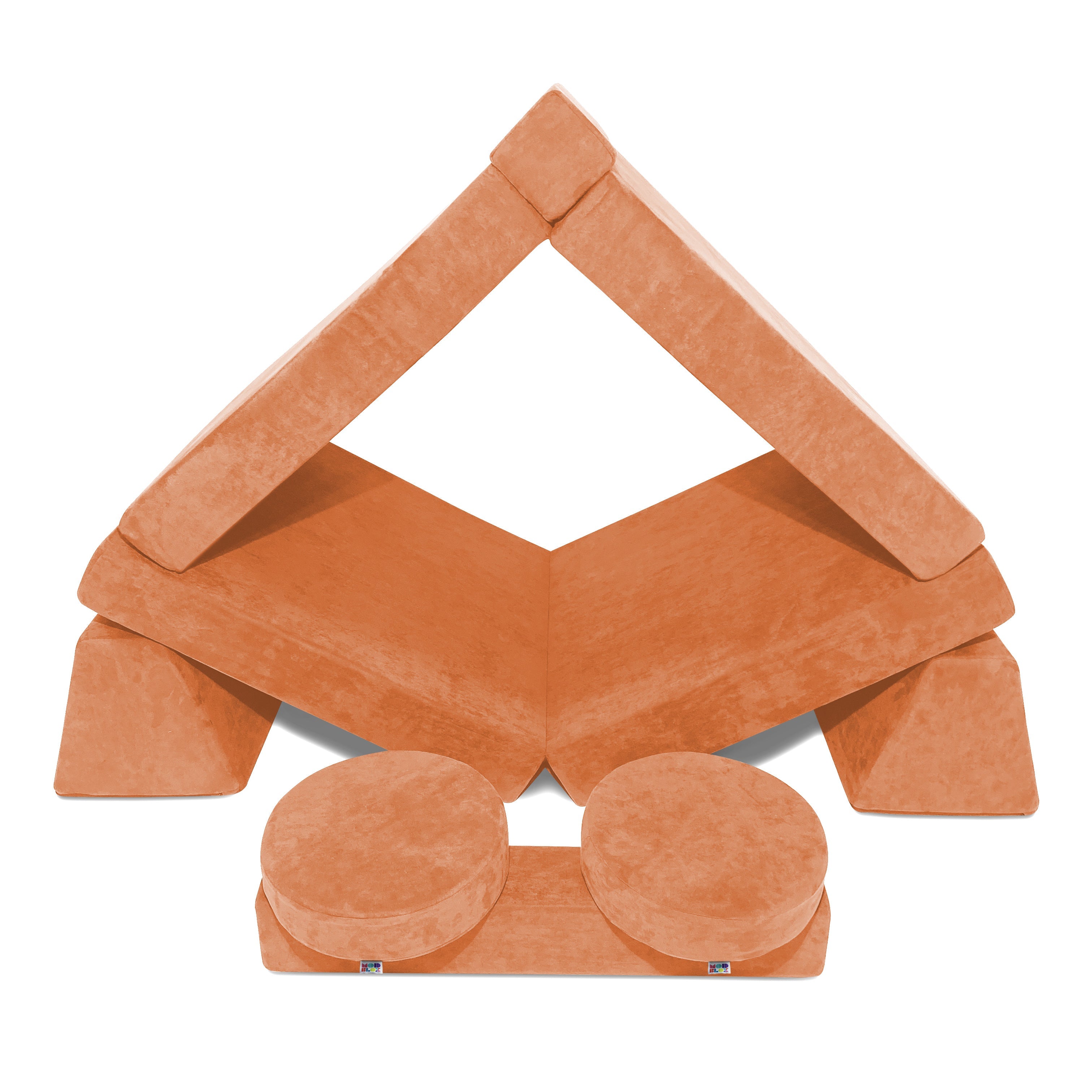 10 Piece Large Soft Furniture Playset Modular Microsuede Foam Play Couch For Creative Kids