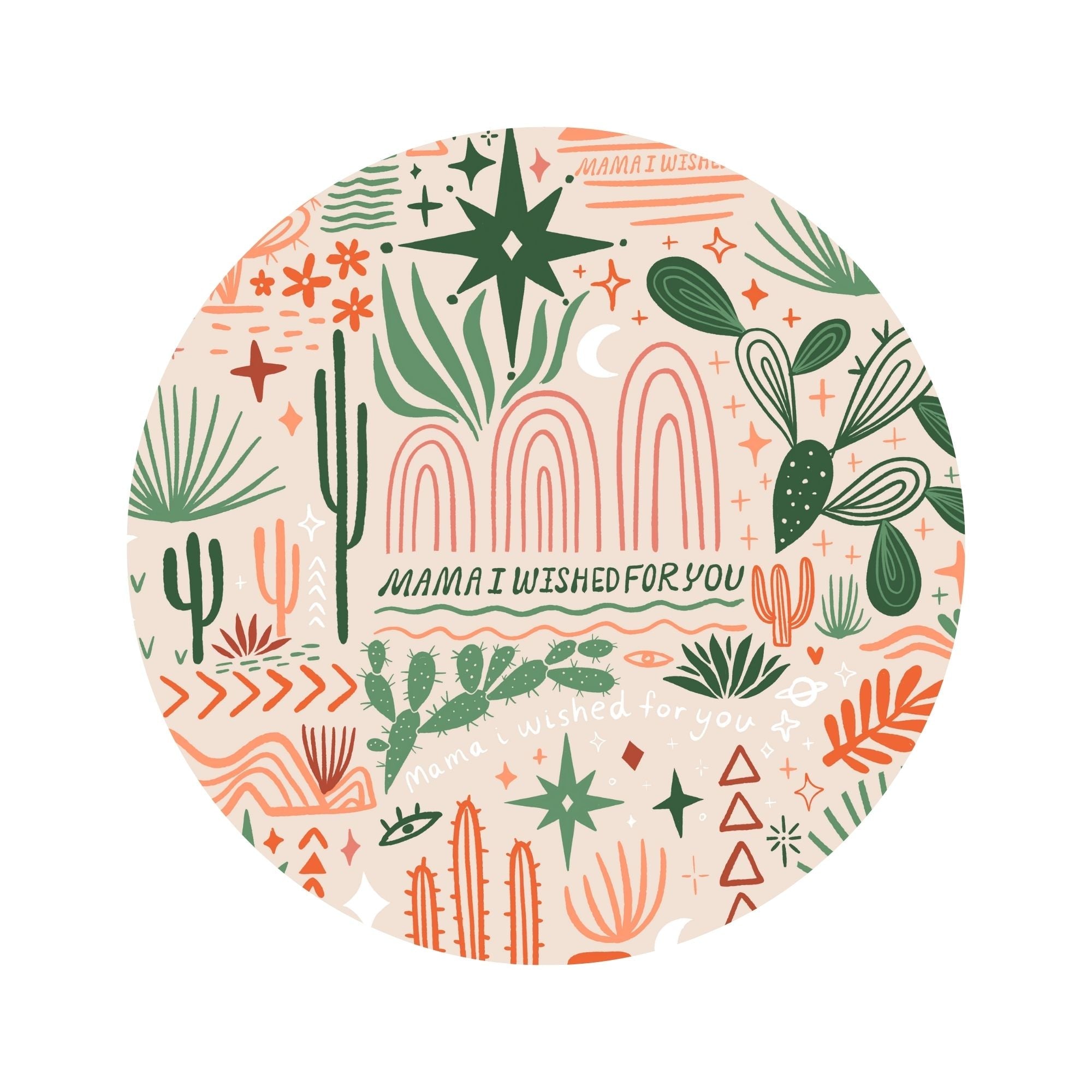 The Softknot Bow | Desert Cactus Vibes | "mama, I Wished For You"