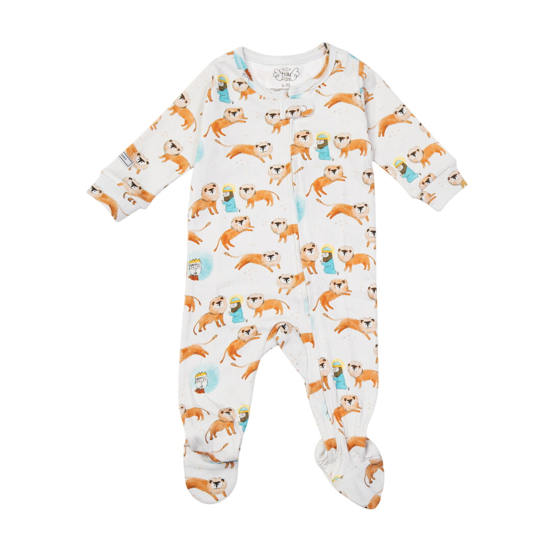 Daniel & The Lions Den Pj Footed Onesie Cotton