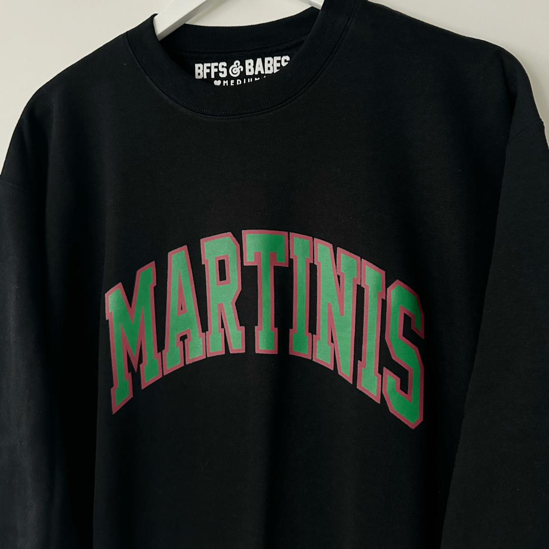 Martinis ♡ Sweatshirt With Customizable Cuff