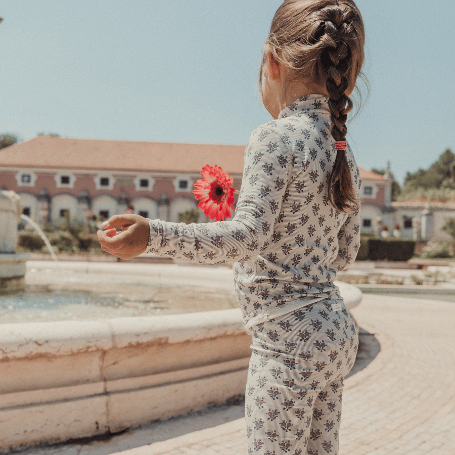 The Printed Legging - Vintage Rose