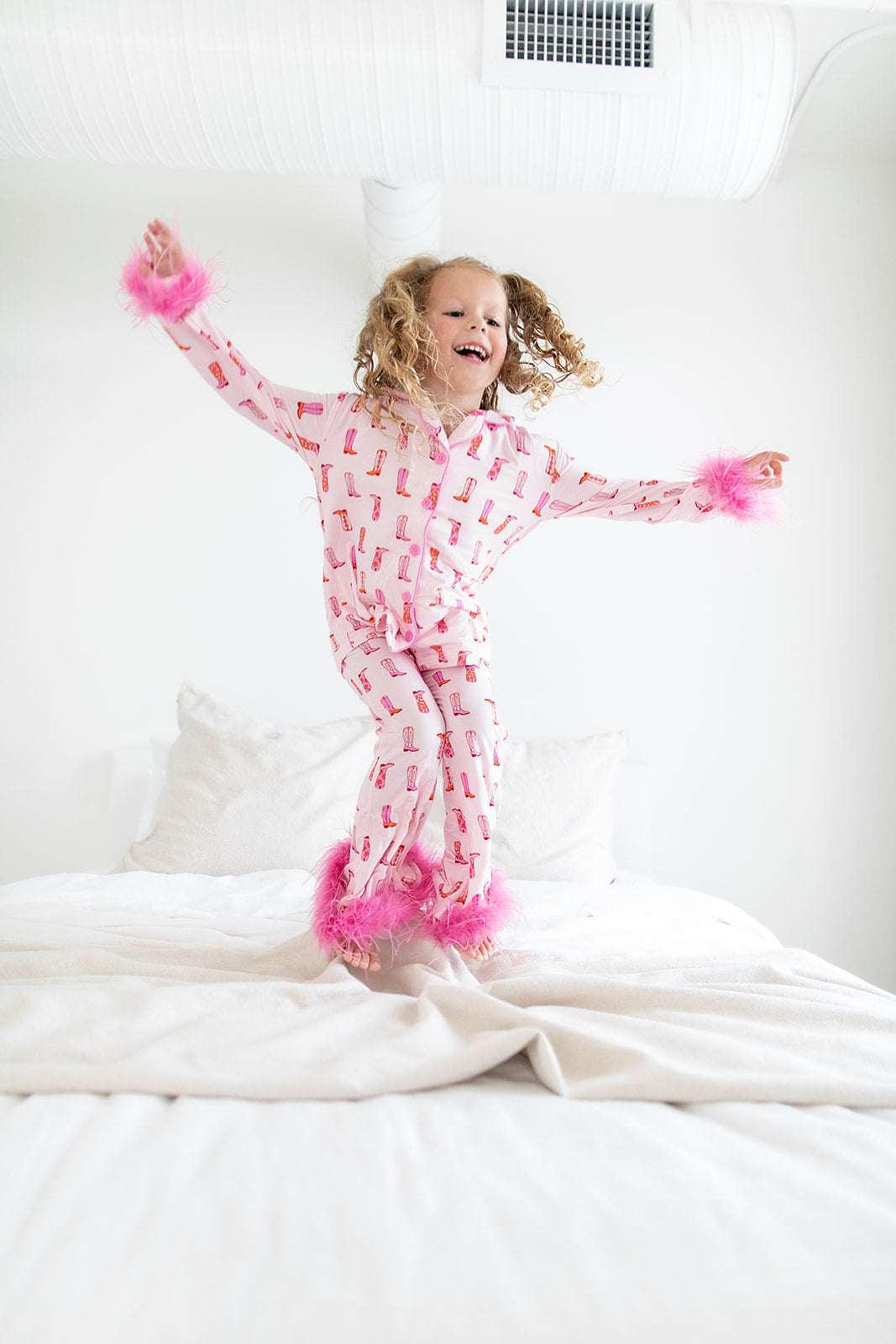Exclusive Yee Haw Hollie Girl's Flare Feathered Dream Set