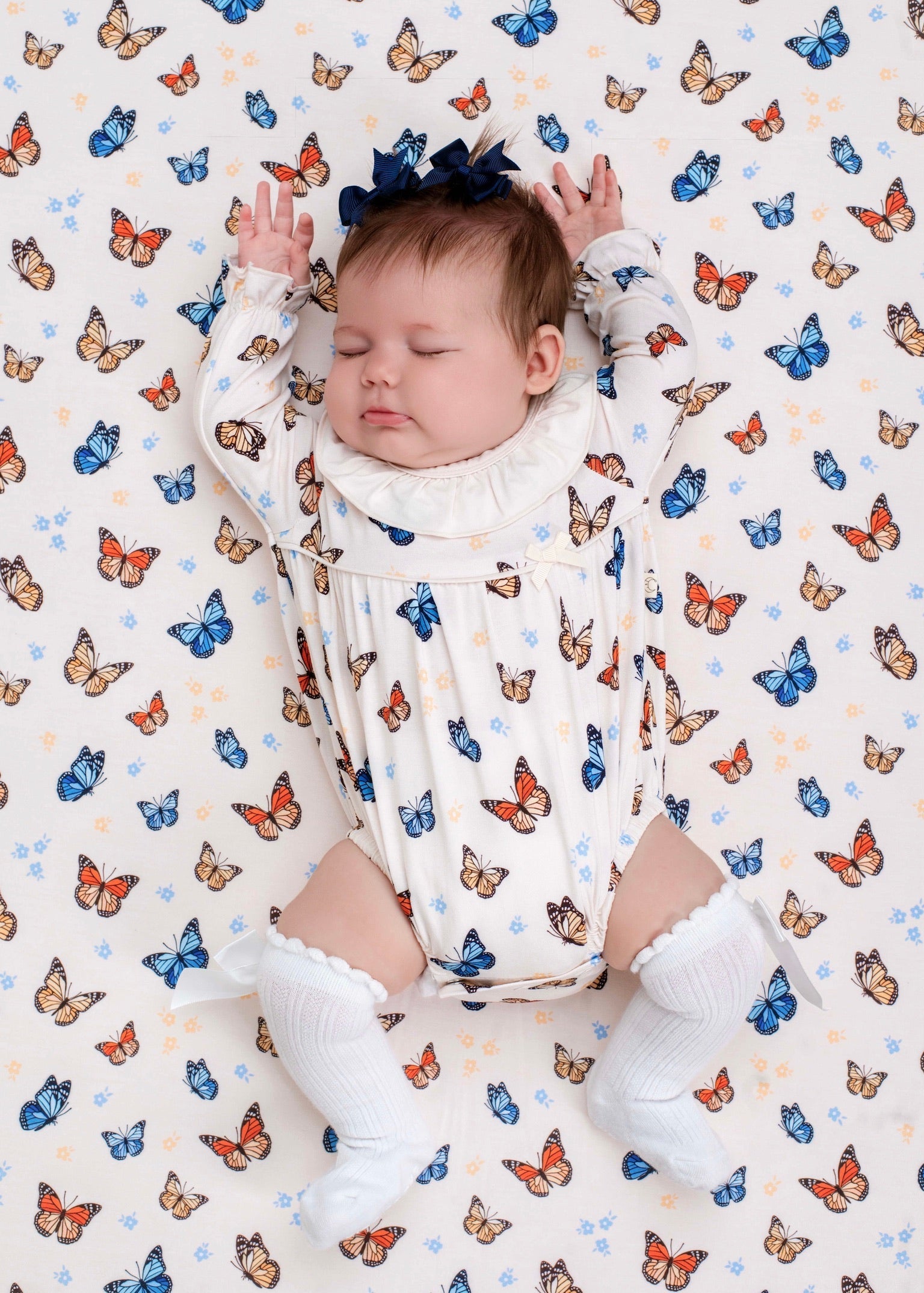 Butterfly Dreams Long Sleeve Bubble Romper