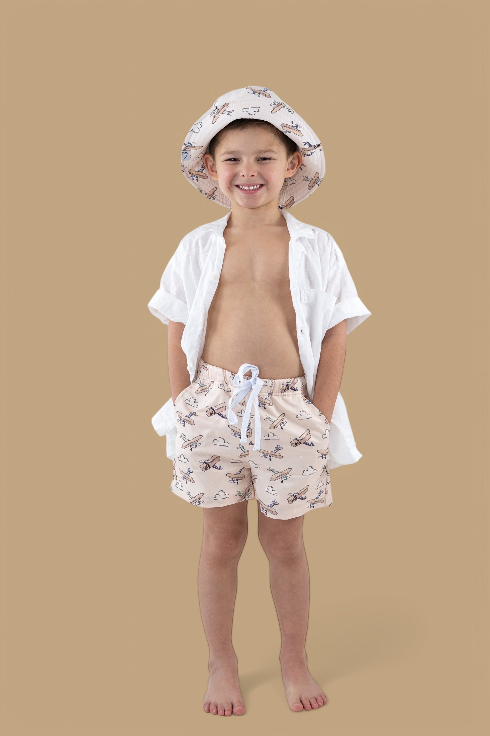 Plane Fun Boy's Dream Swim Trunks