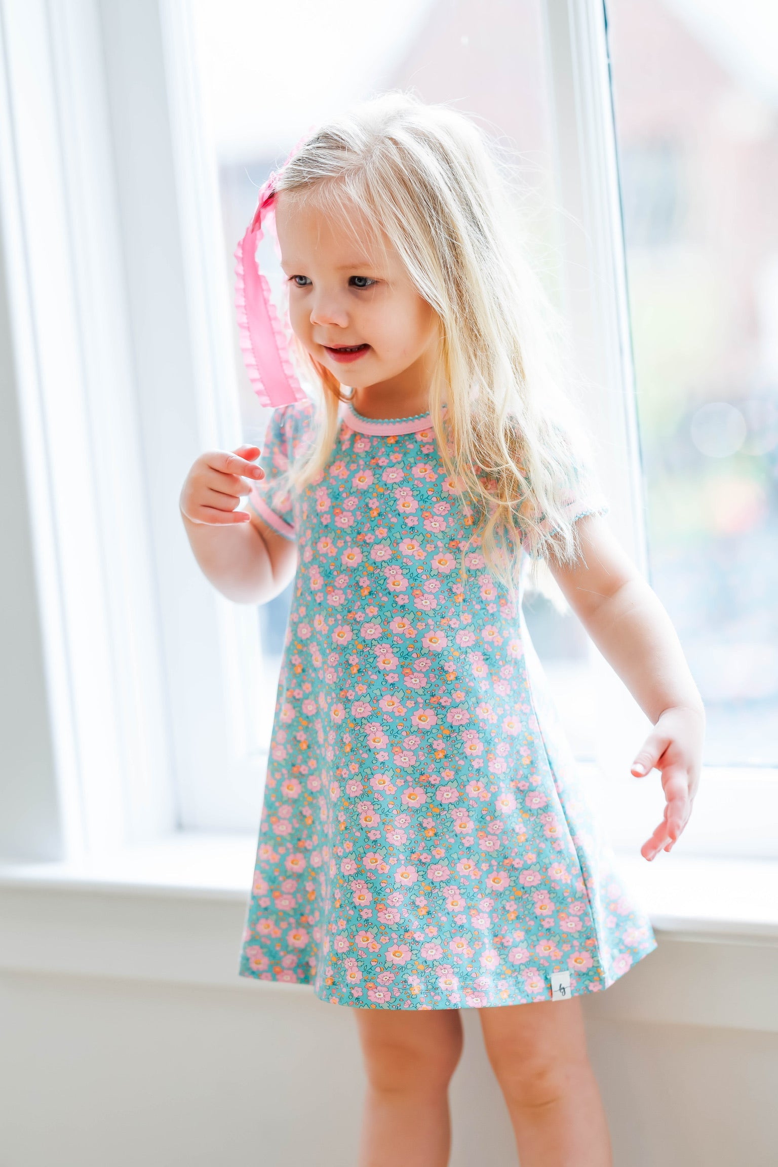 Summer Floral T-shirt Dress