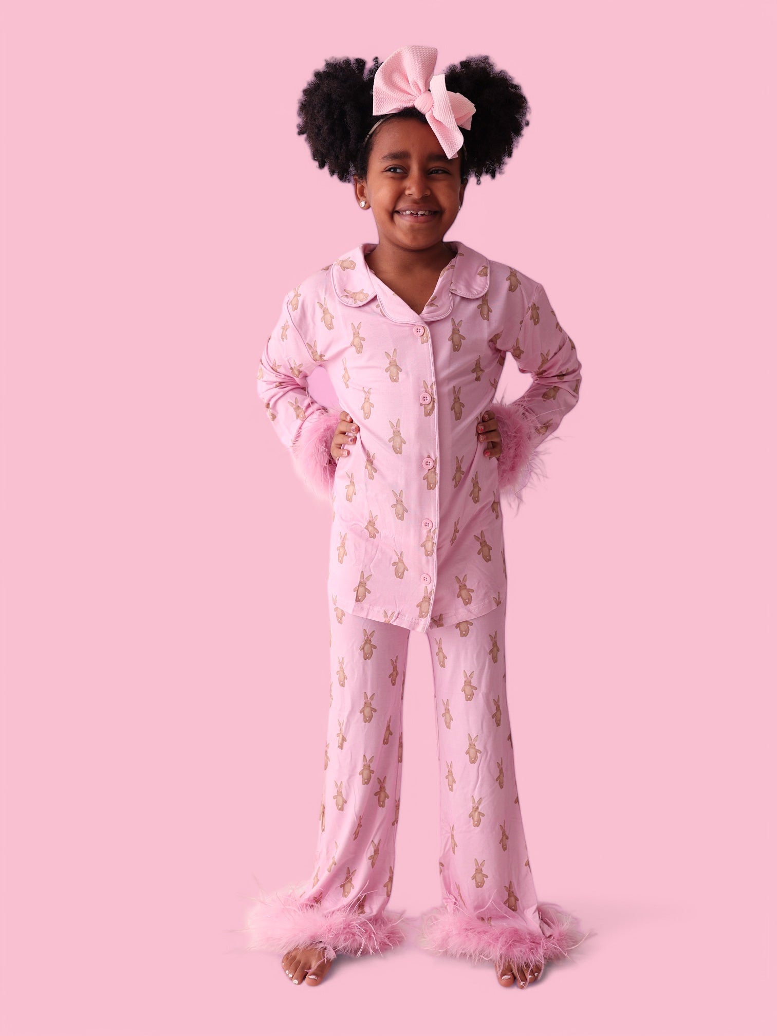 Blushin' Bunnies Girl's Flare Feathered Dream Set