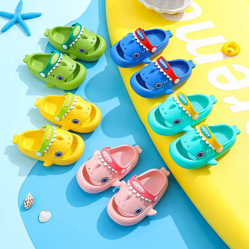 Happy Shark Rubber Non-slip Slippers For Children Multivariant