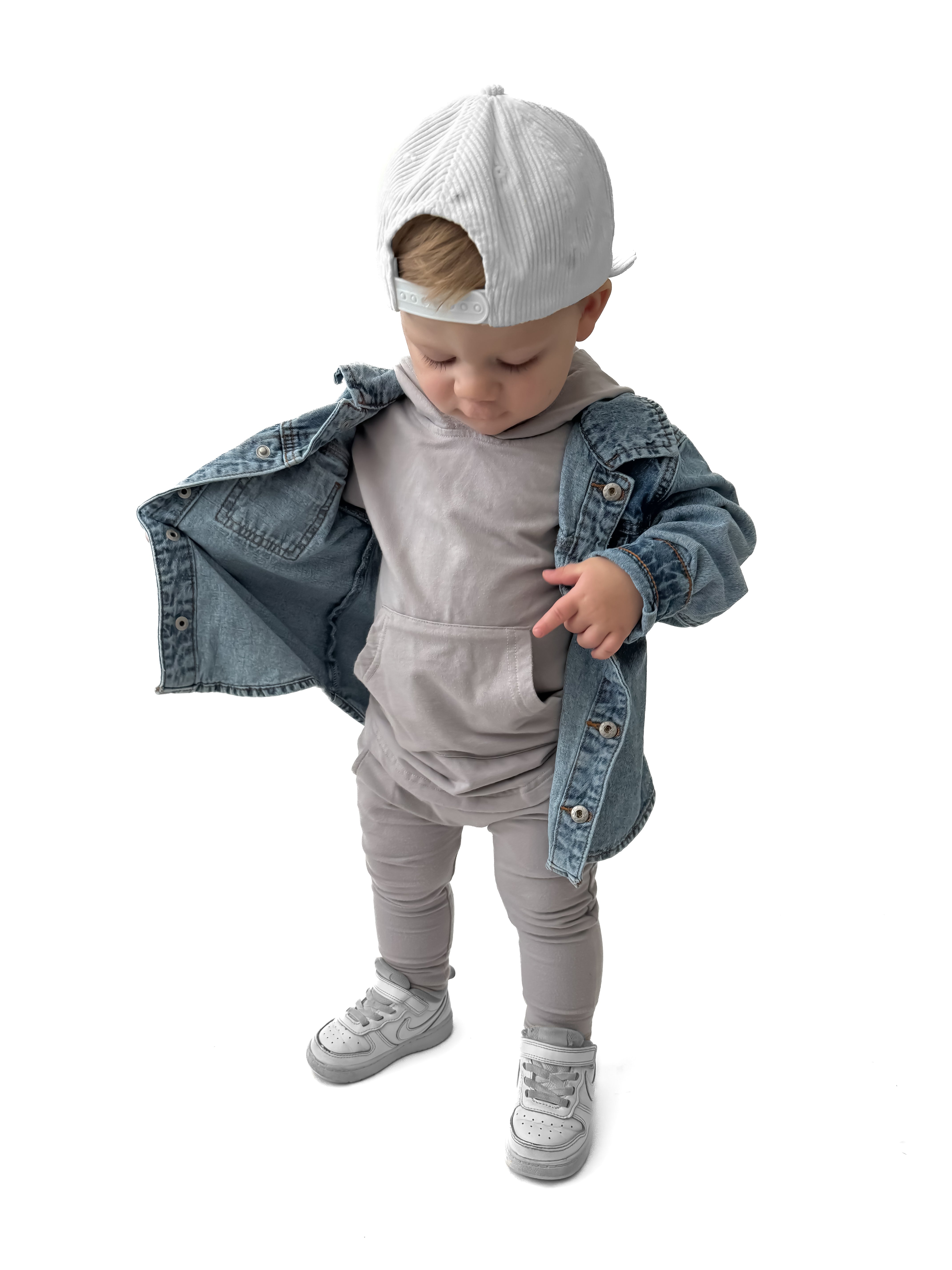 Bamboo Hooded Muscle Tee - Frost