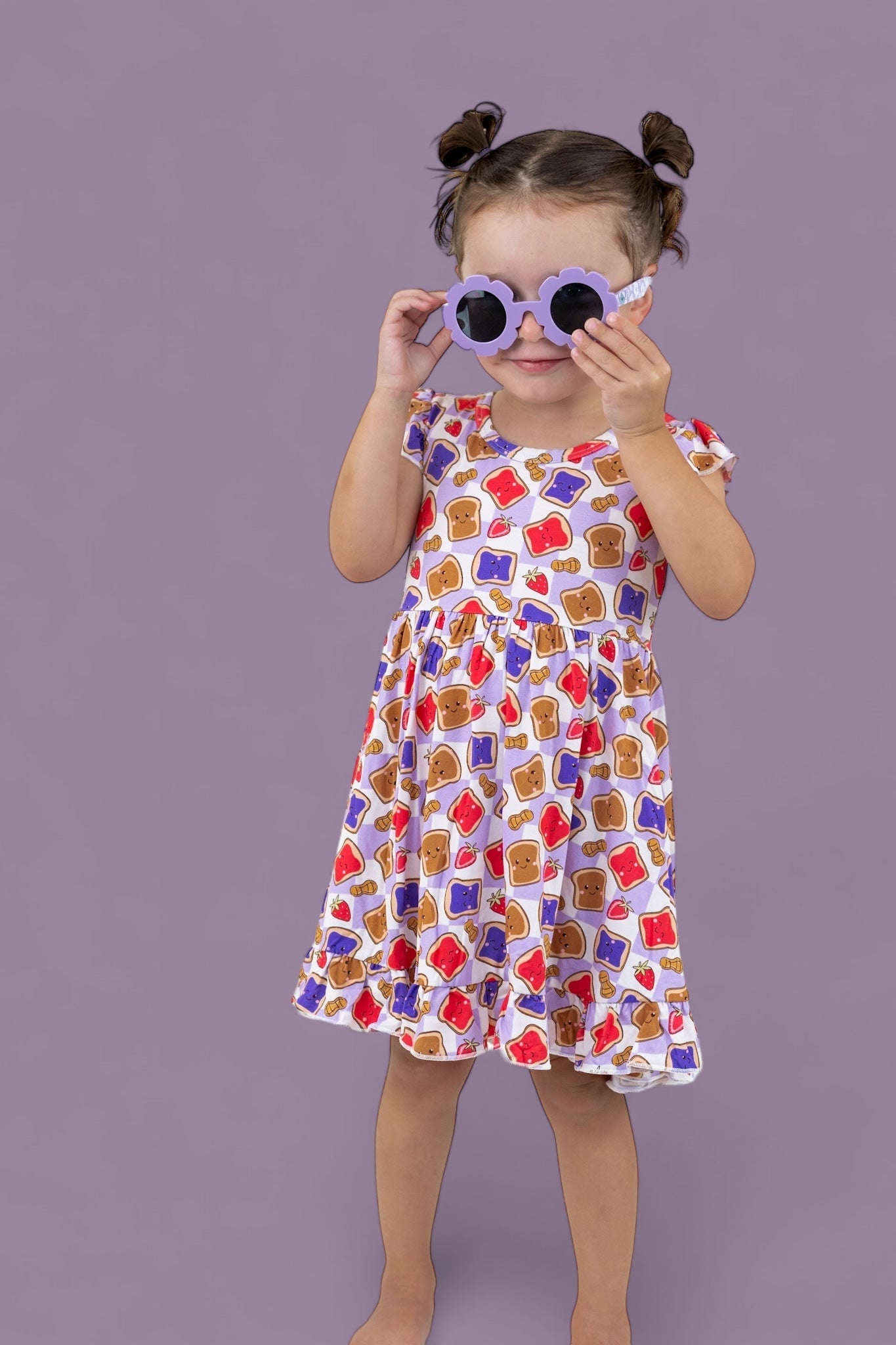 Exclusive Peanut Butter Jelly Time Dream Ruffle Dress
