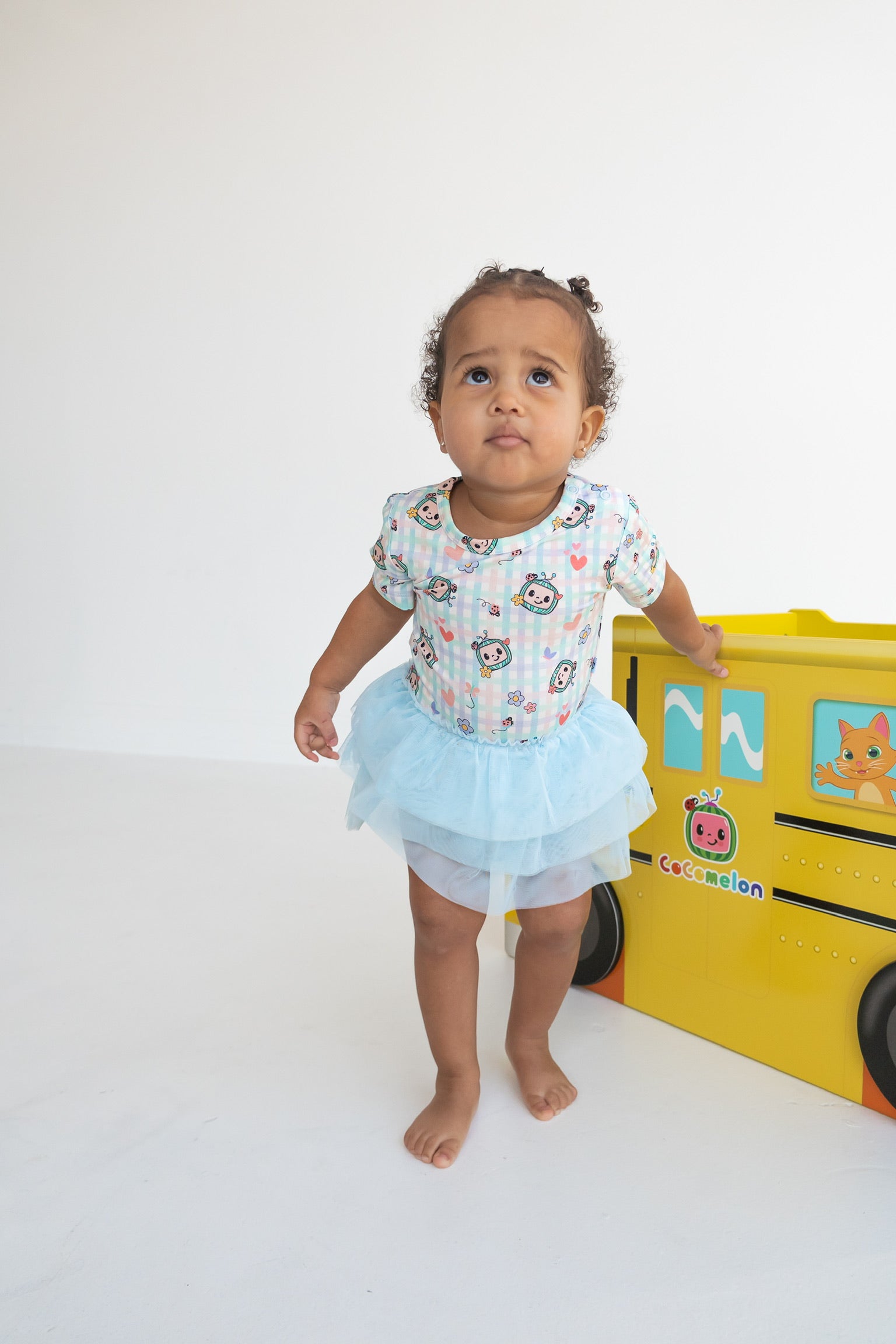 Cocomelon X Dream Big Little Co Springtime Melon Dream Tutu Short Sleeve Bodysuit Dress