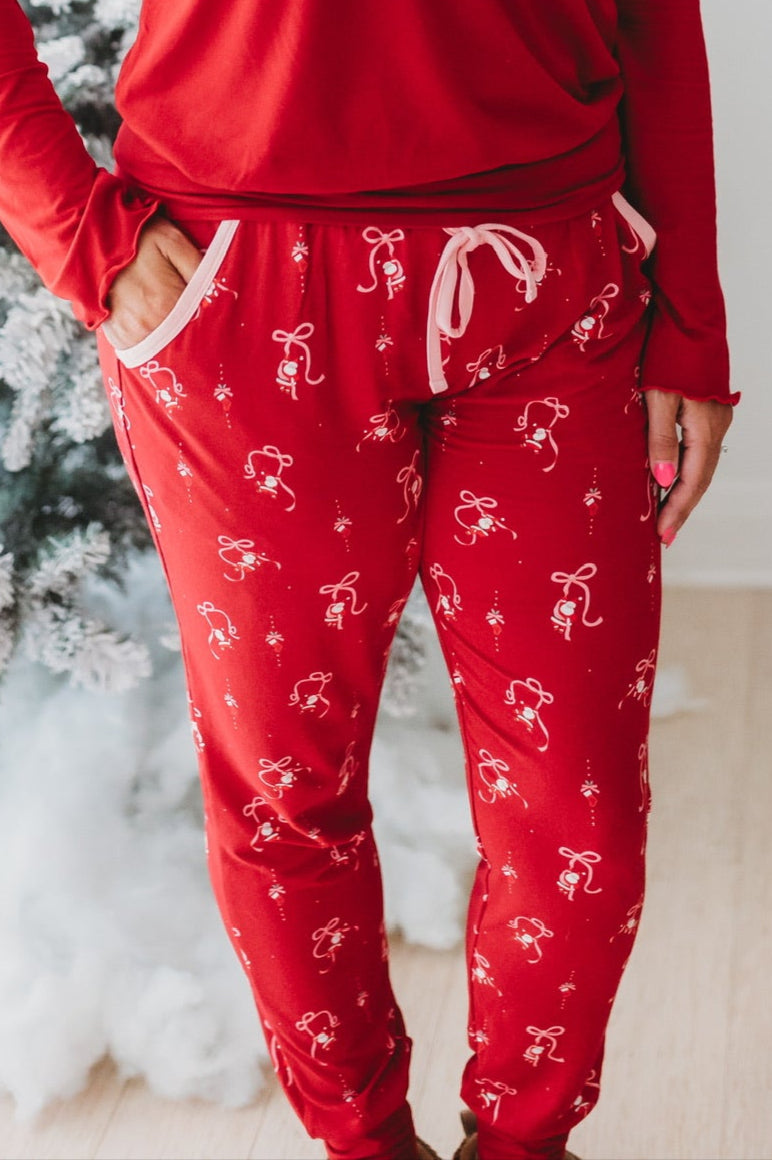 *preorder* Santa's Sleigh Bows Jogger Pants