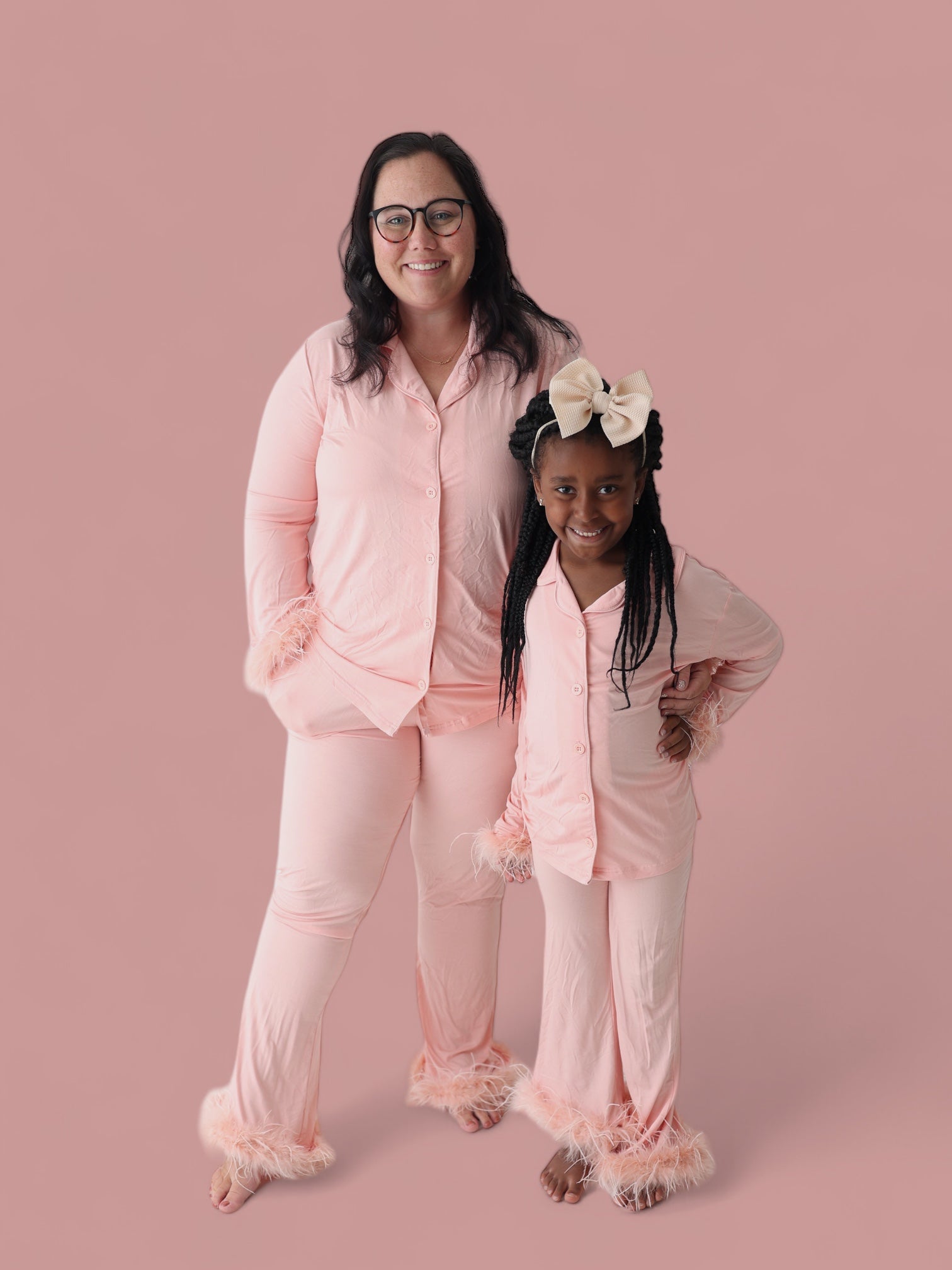 Coral Feathered Women's Dream Flare Set