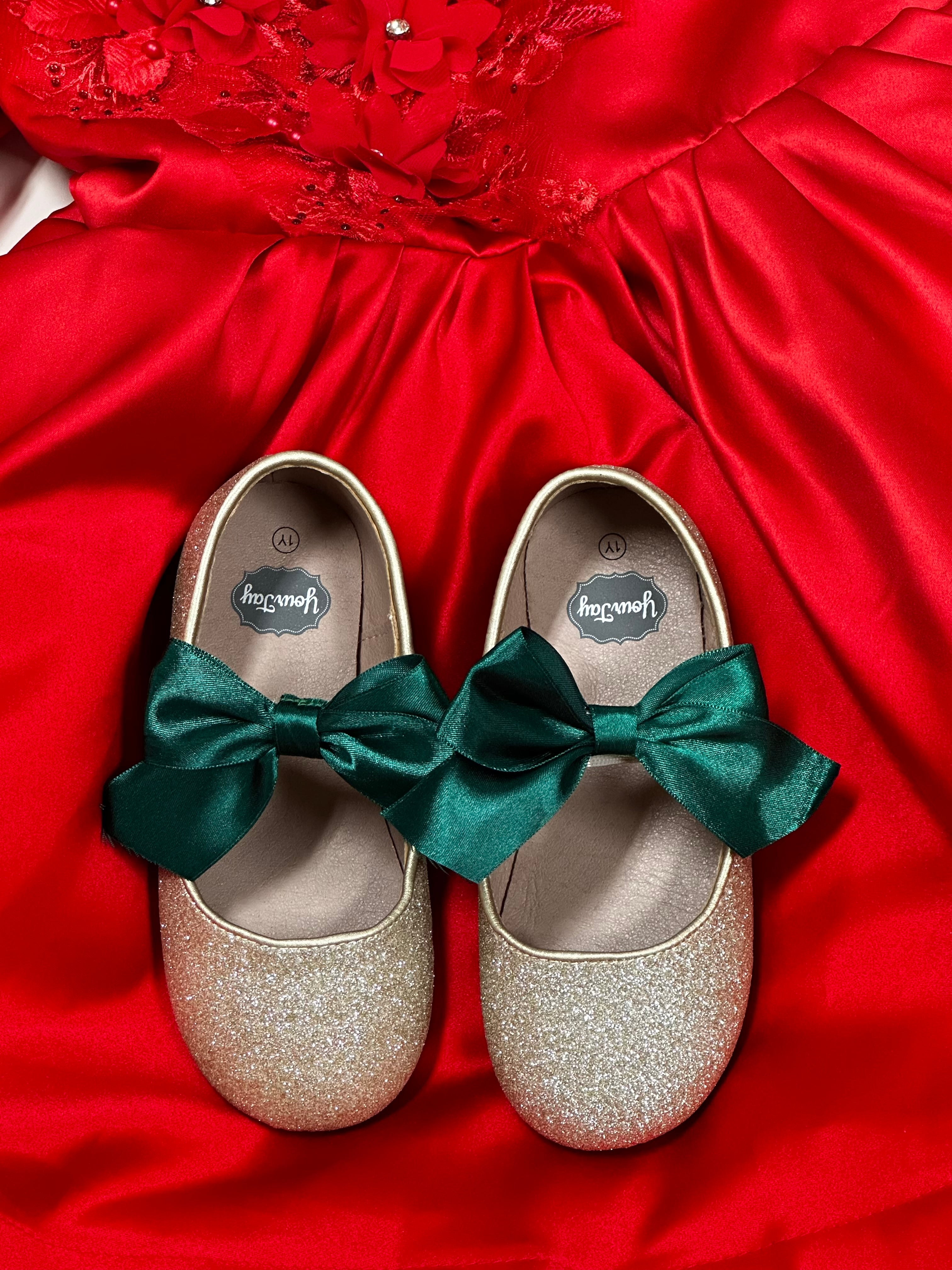 Set Of 3 Interchangeable Bows For Trinity Pair - Green, Red, Gold