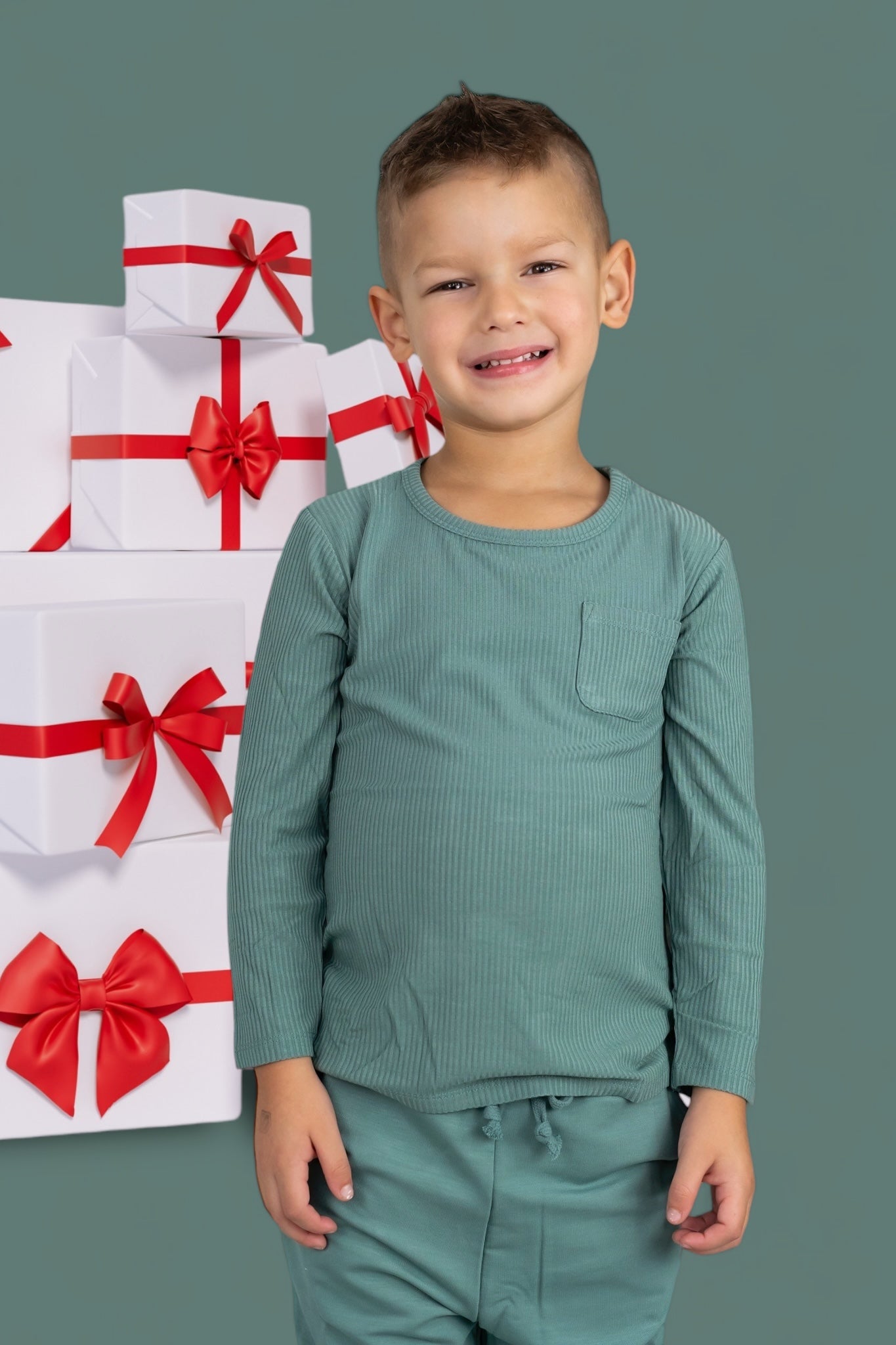 Sage Rib Dream Pocket Tee