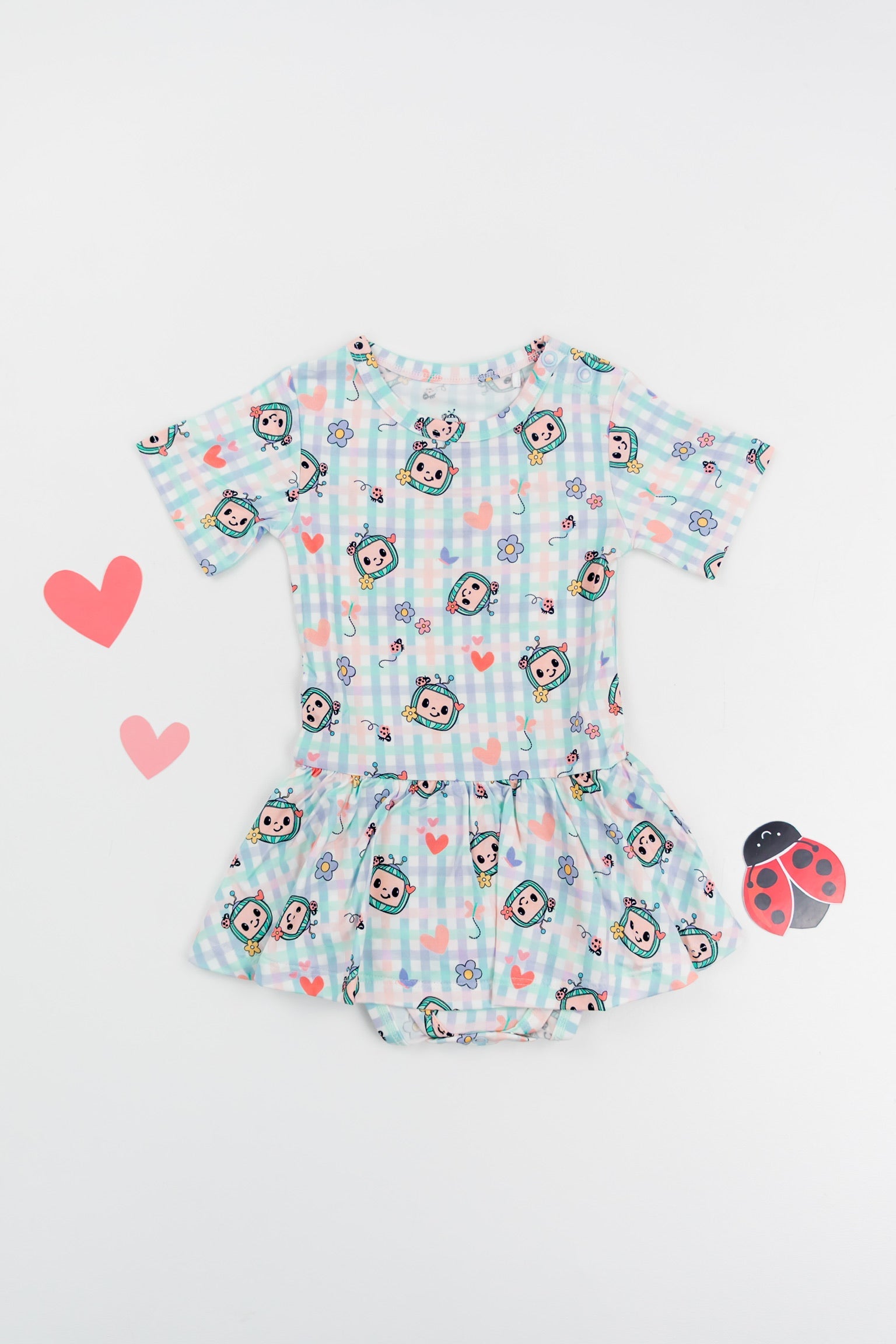 Dream Big Little Co X Cocomelon Springtime Melon Dream Bodysuit Dress