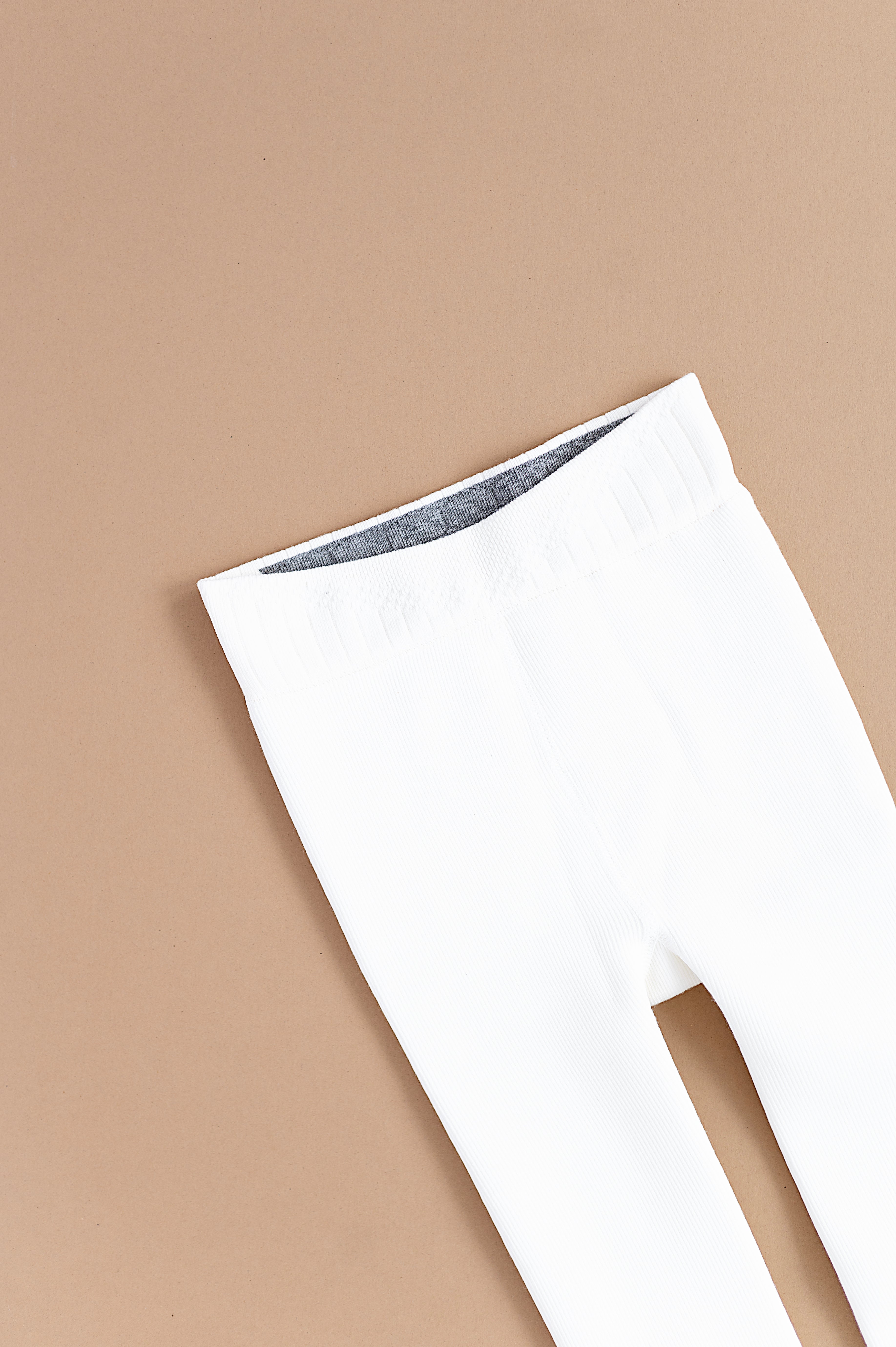 White | Plush Lined Tights