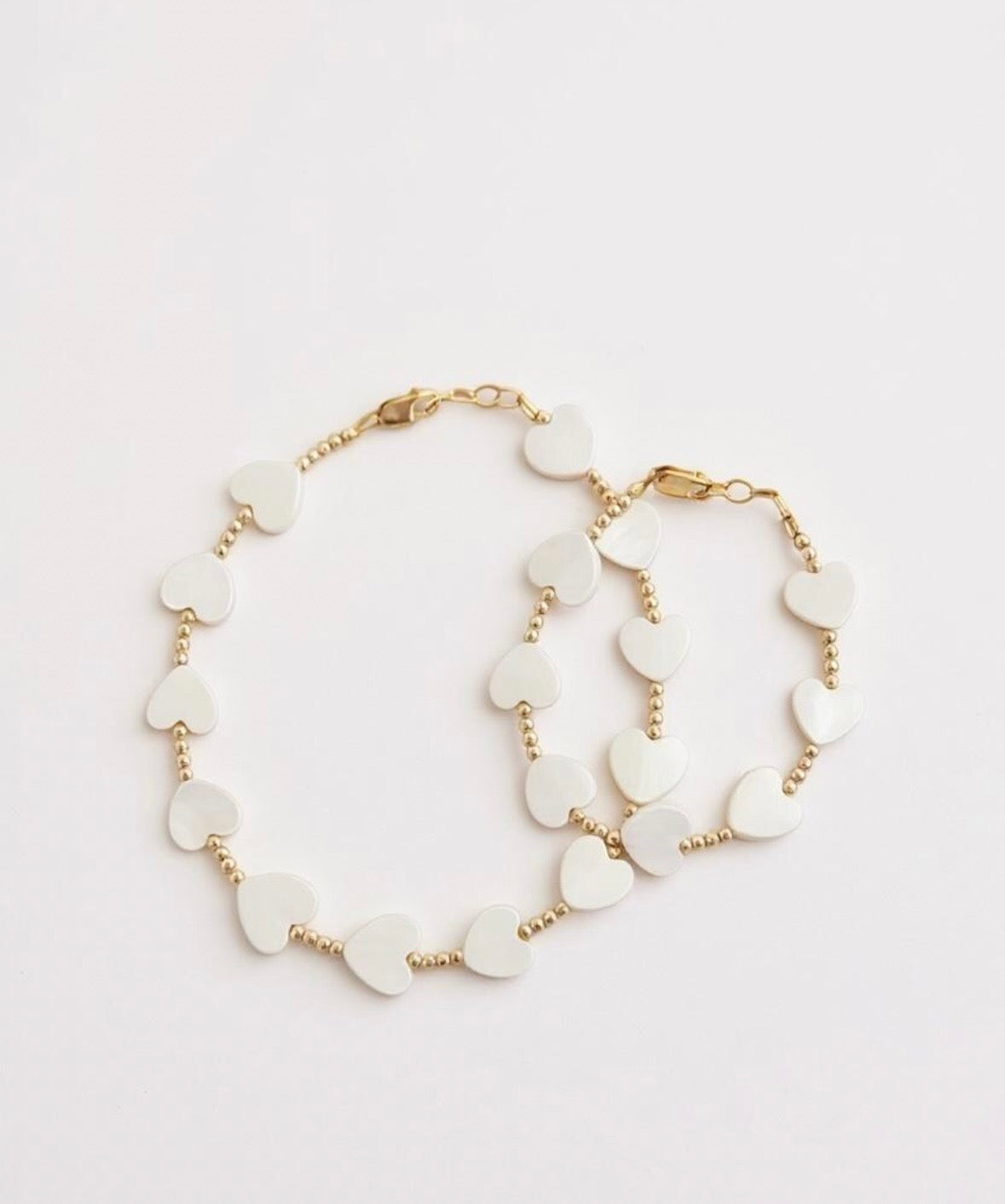 Gold-filled Shell Heart Bracelet | Handmade Jewelry For Women, Kids & Babies | Everyday Layering Bracelet