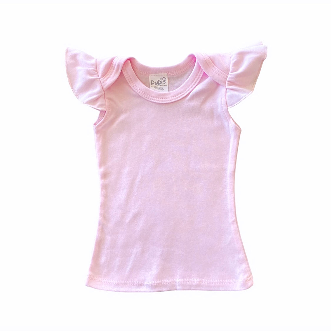 Pink Flutter Sleeve T-shirt