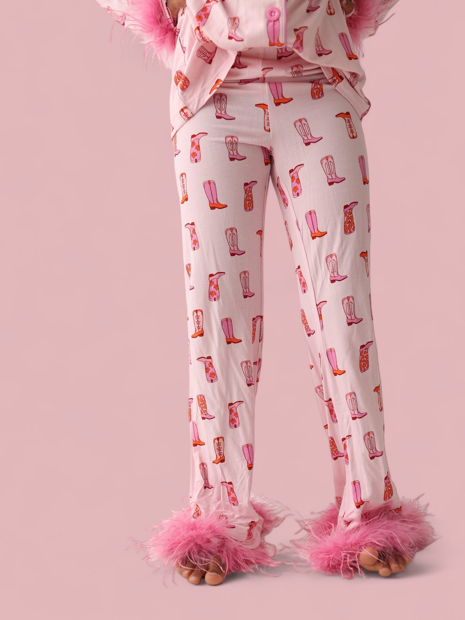 Exclusive Yee Haw Hollie Girl's Flare Feathered Dream Set