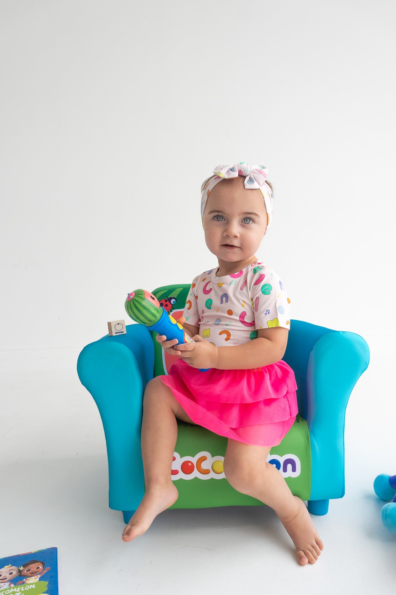 Dream Big Little Co X Cocomelon Alphabet Dream Tutu Short Sleeve Bodysuit Dress