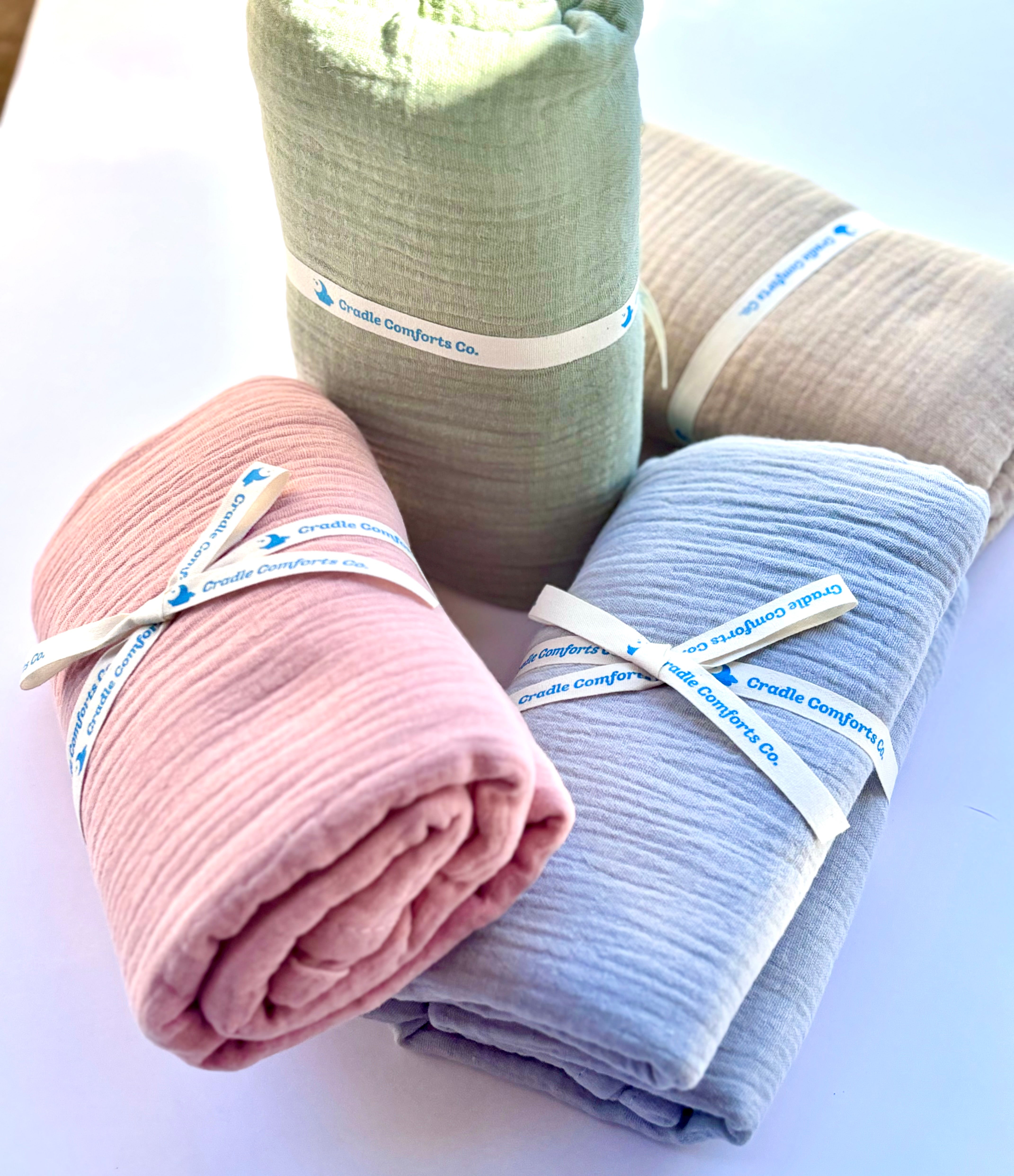 Organic Cotton Gauze Muslin Swaddle Blanket
