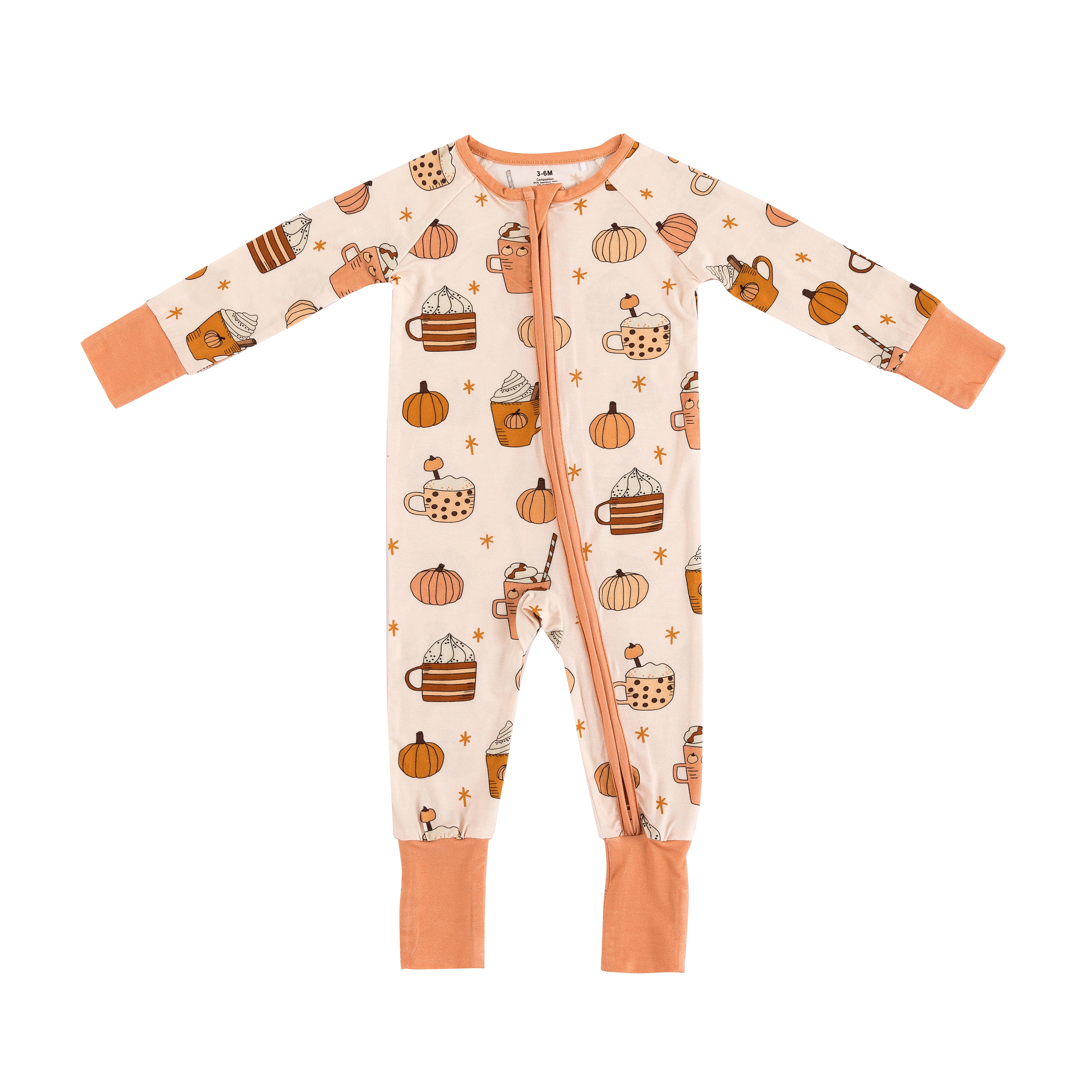 Pumpkin Spice (convertible Zip Footies)