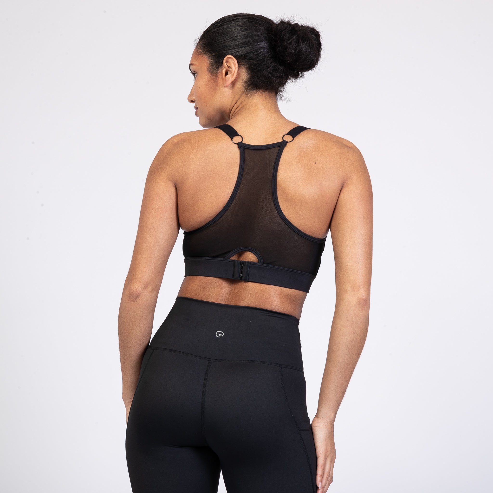 Lucie - Hiit Scalloped High Impact Nursing Sports Bra (noir)