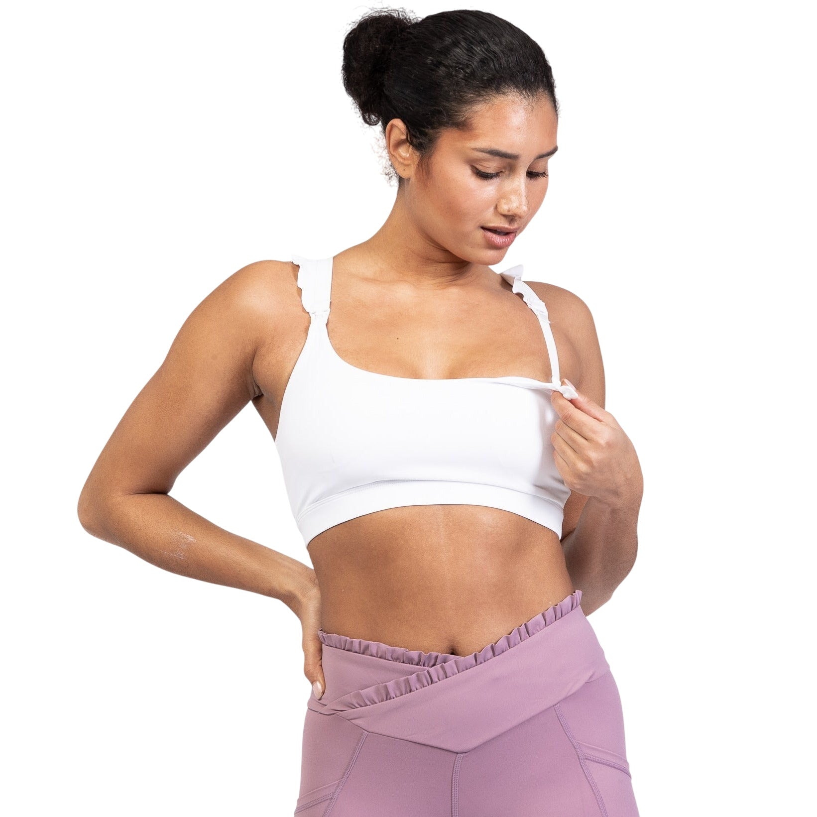 Madison - Medium Support Nursing Sport Bra (blanc)