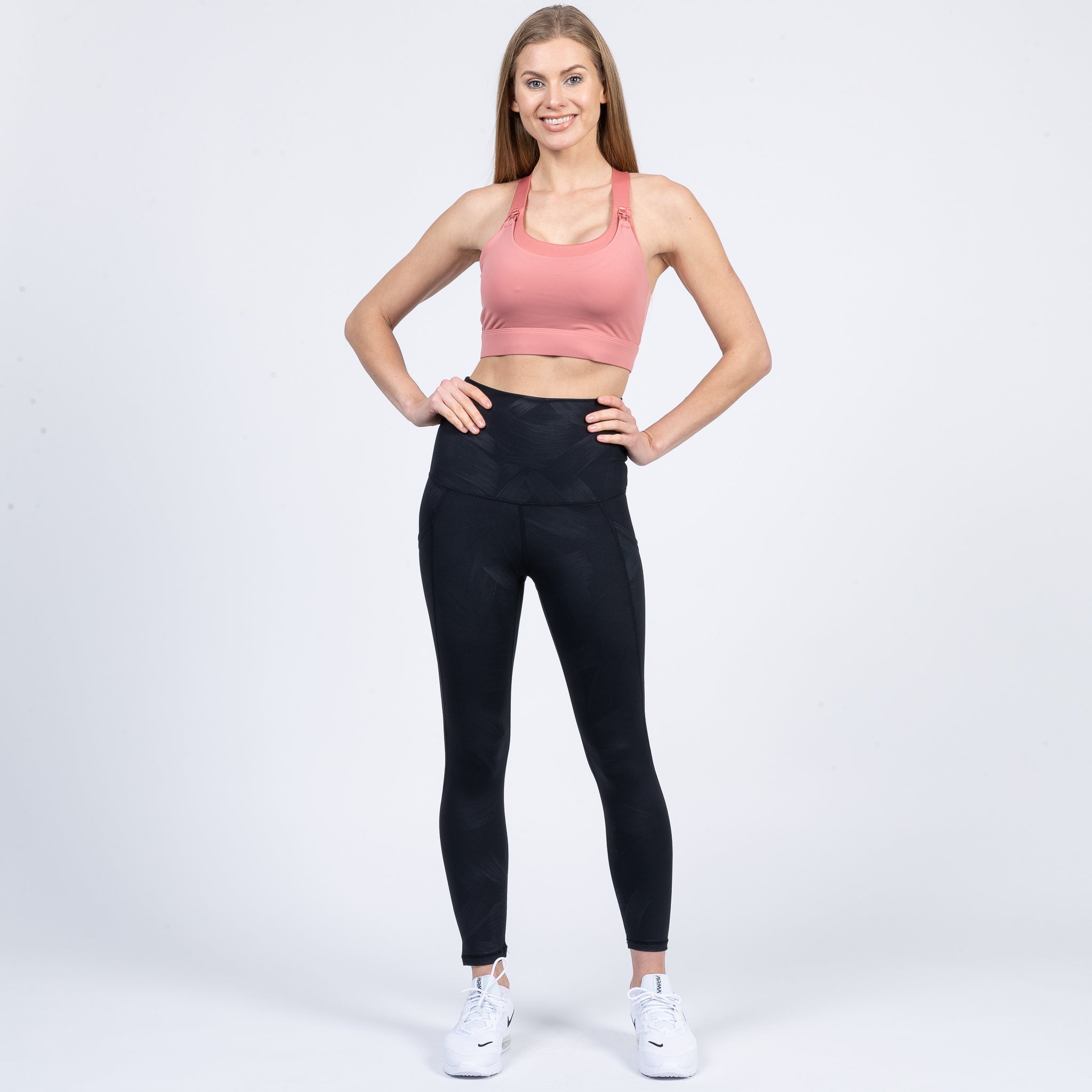 Venice High Impact Full Coverage Nursing Sports Bra (peach Blossom)