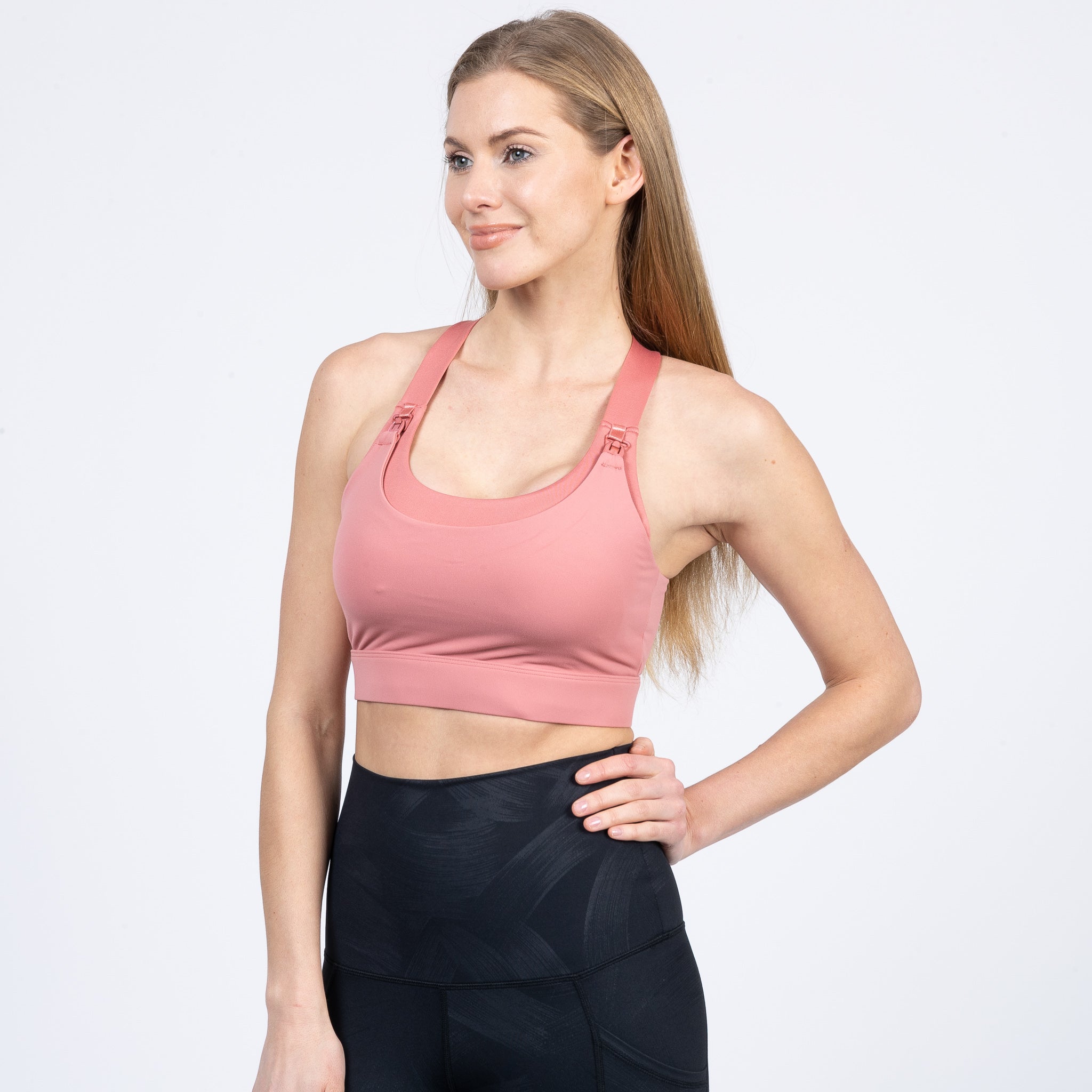 Venice High Impact Full Coverage Nursing Sports Bra (peach Blossom)