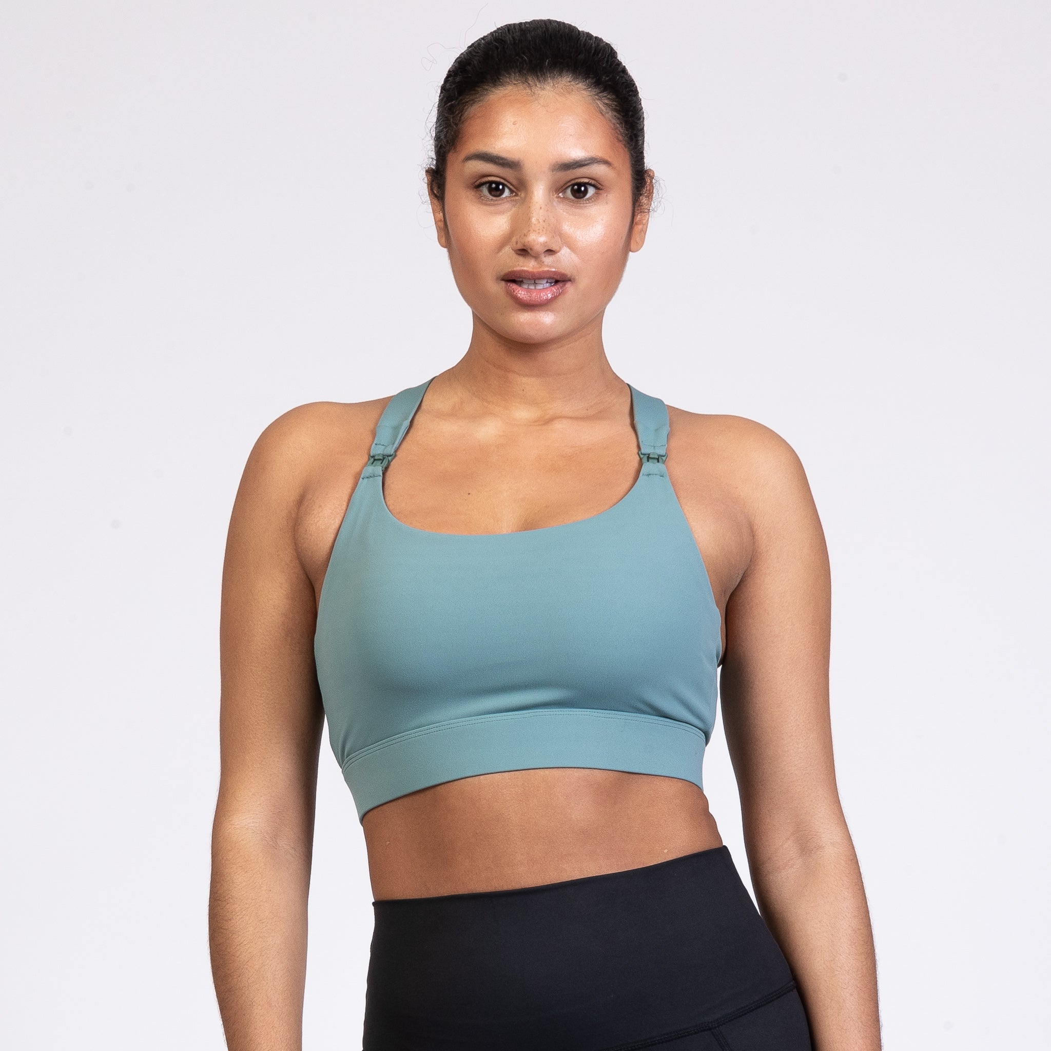 Venice 3 Ultimate Support Full Coverage Nursing & Pumping Sports Bra (seagrass)