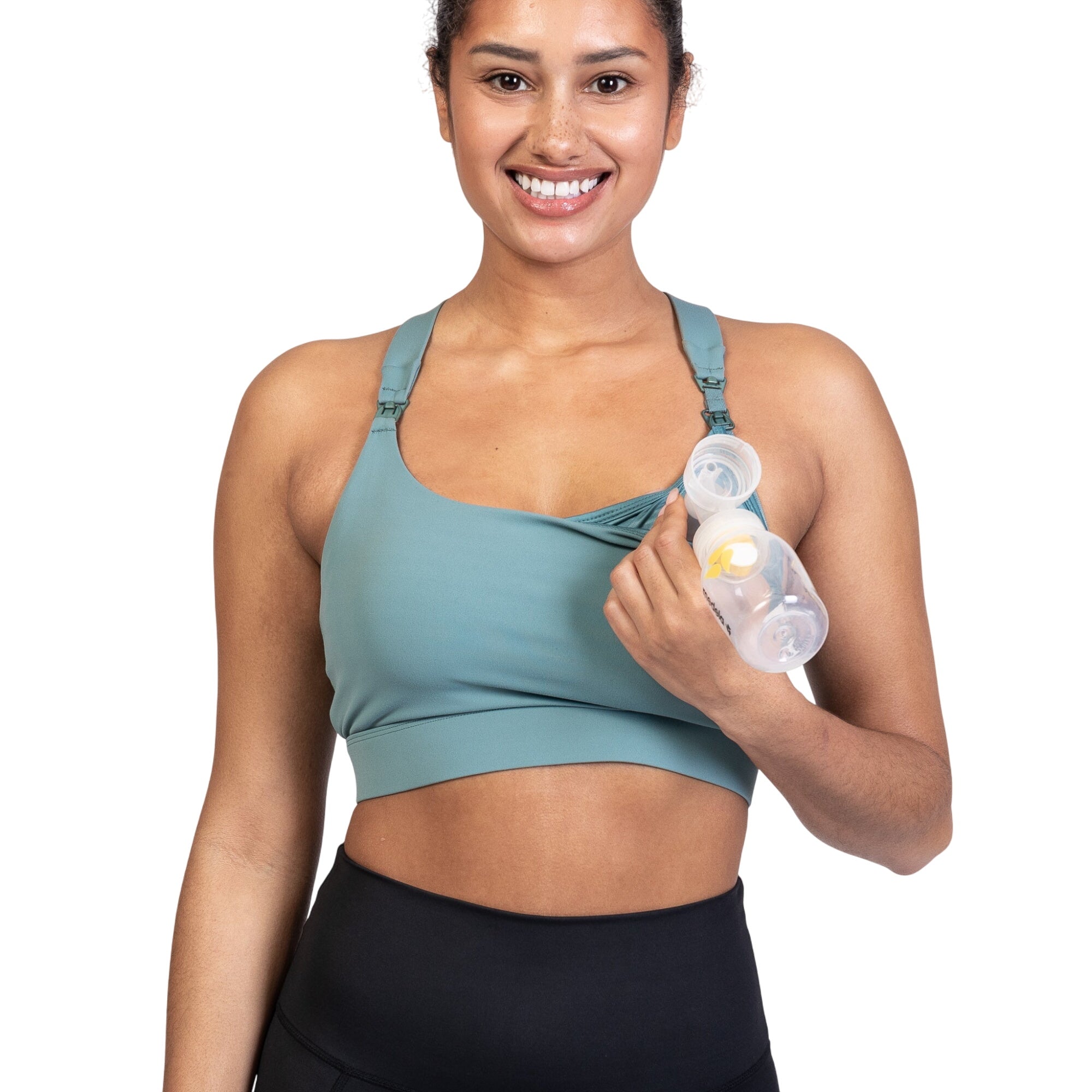 Venice 3 Ultimate Support Full Coverage Nursing & Pumping Sports Bra (seagrass)