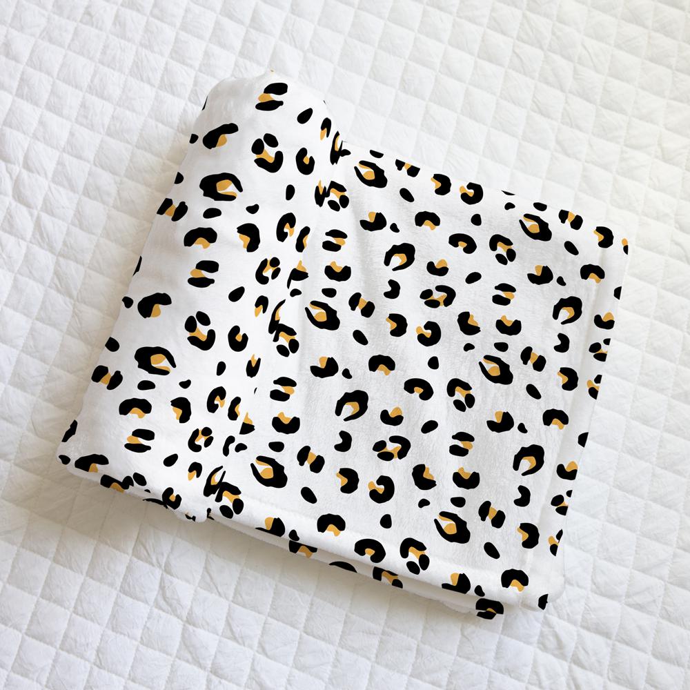 Allie Leopard Personalized Minky Blanket