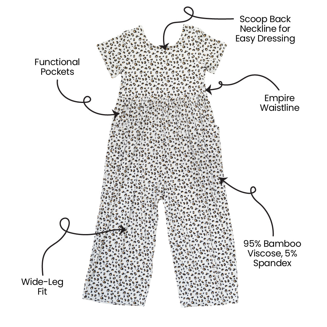 Allie Leopard Bamboo Leggy Romper
