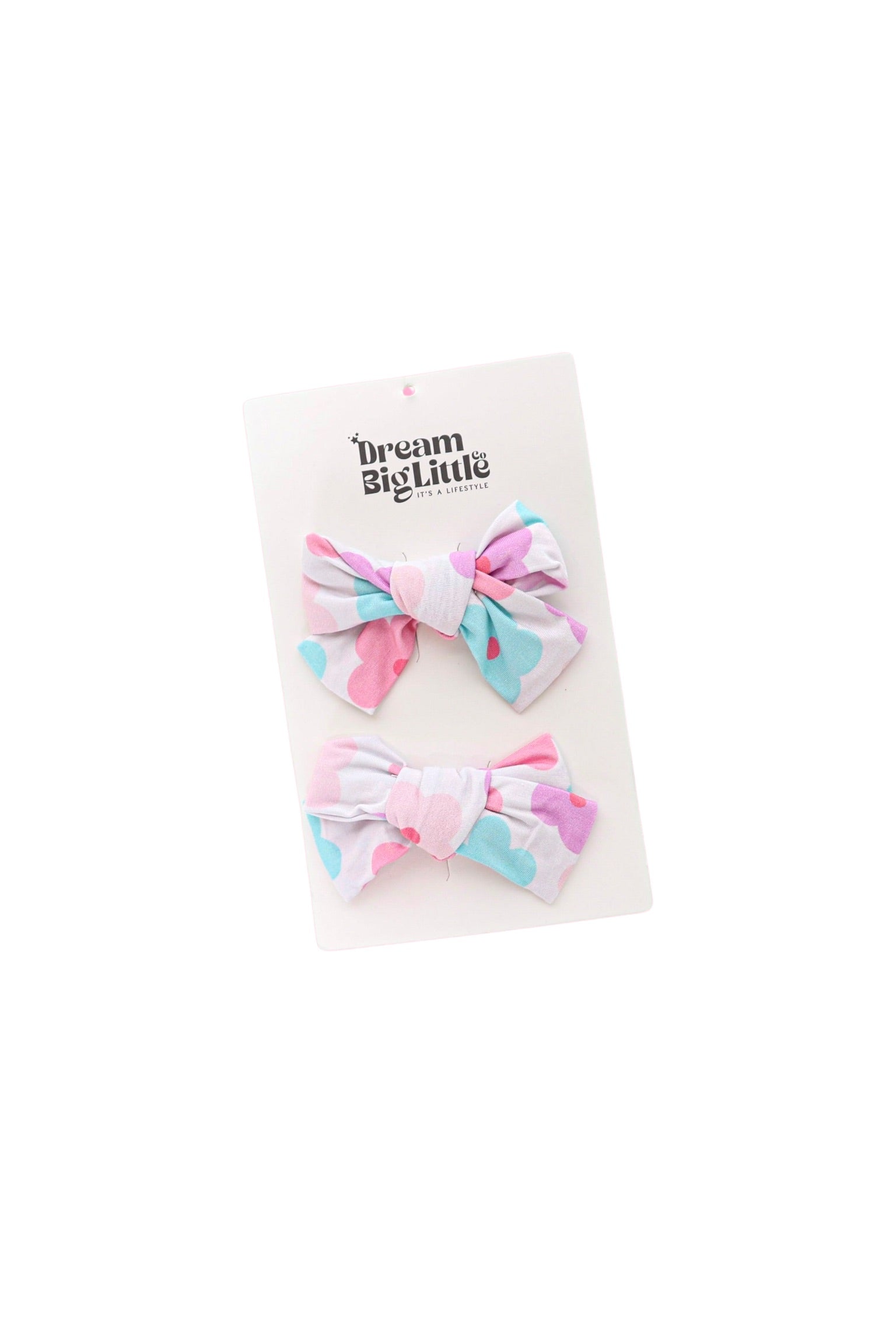 Violet Fields Dream Bow Hair Clips