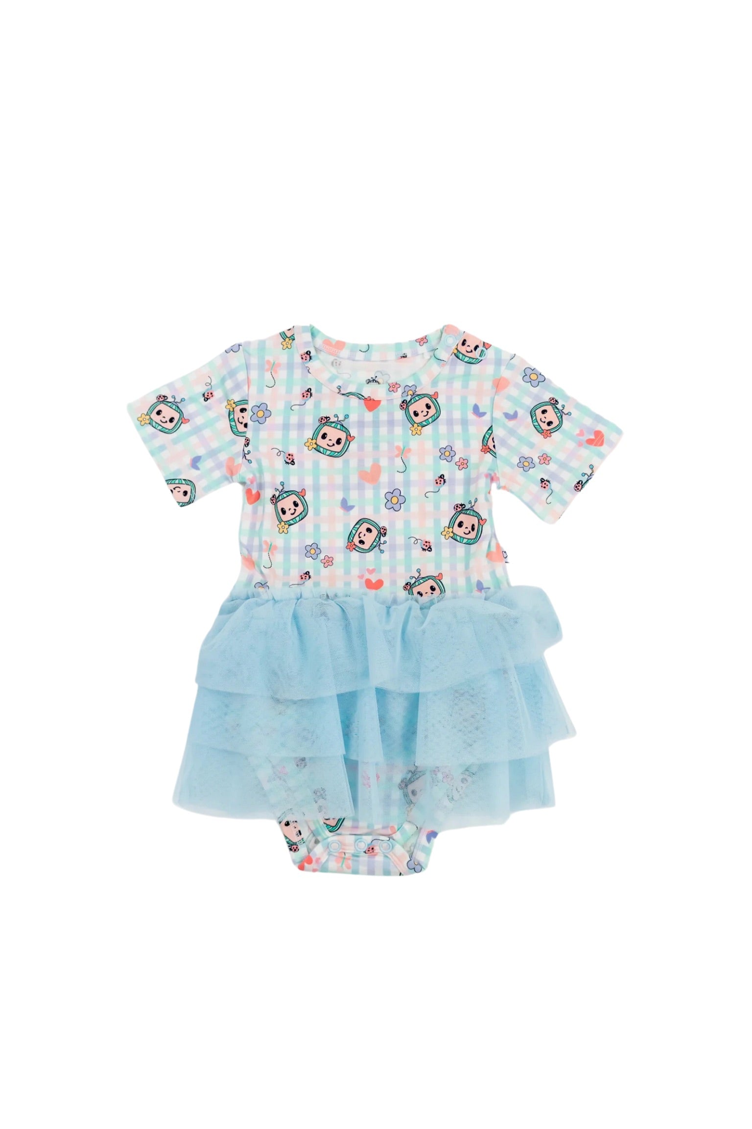 Cocomelon X Dream Big Little Co Springtime Melon Dream Tutu Short Sleeve Bodysuit Dress