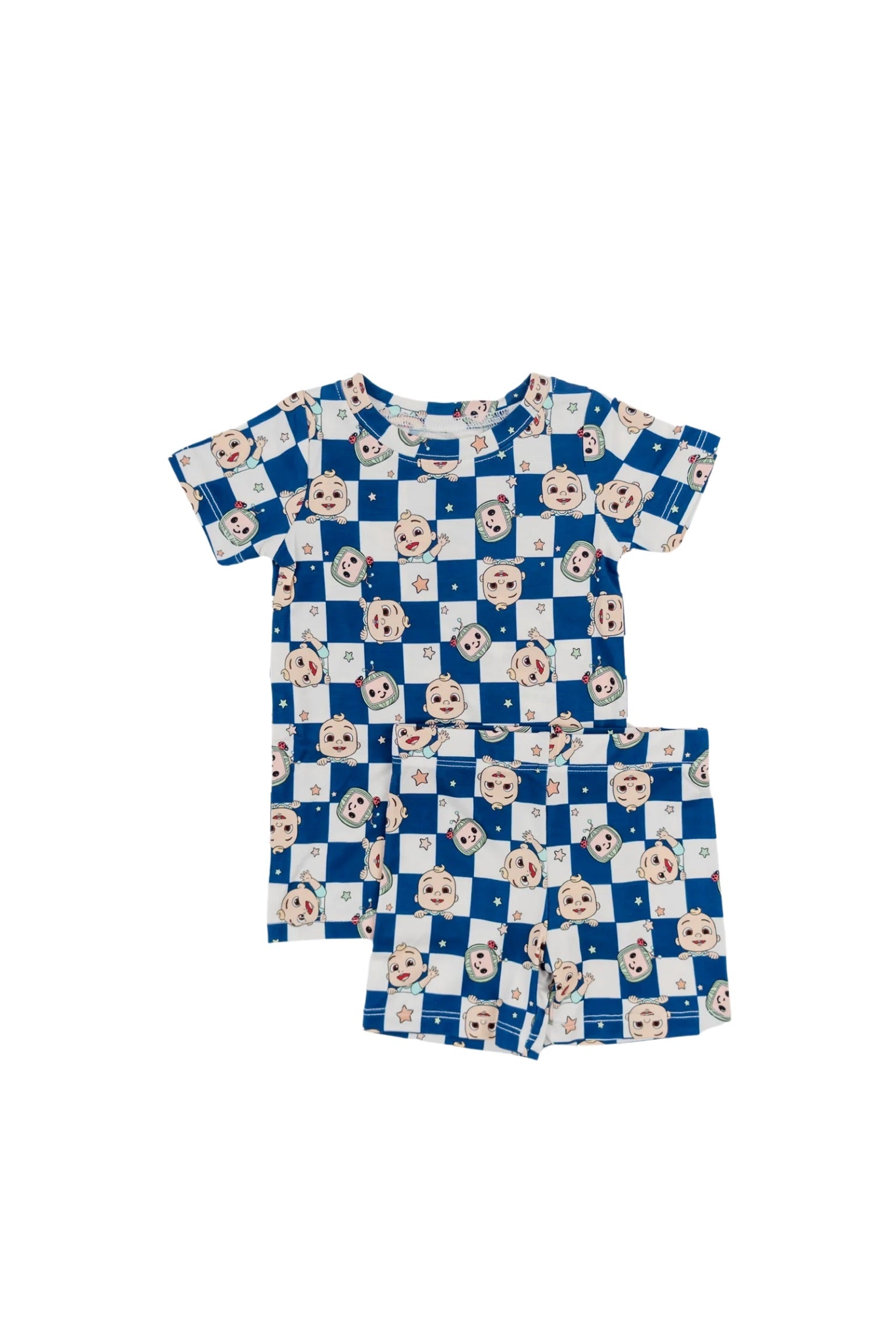 Dream Big Little Co X Cocomelon Jj Starry Night Checkers Dream Short Set
