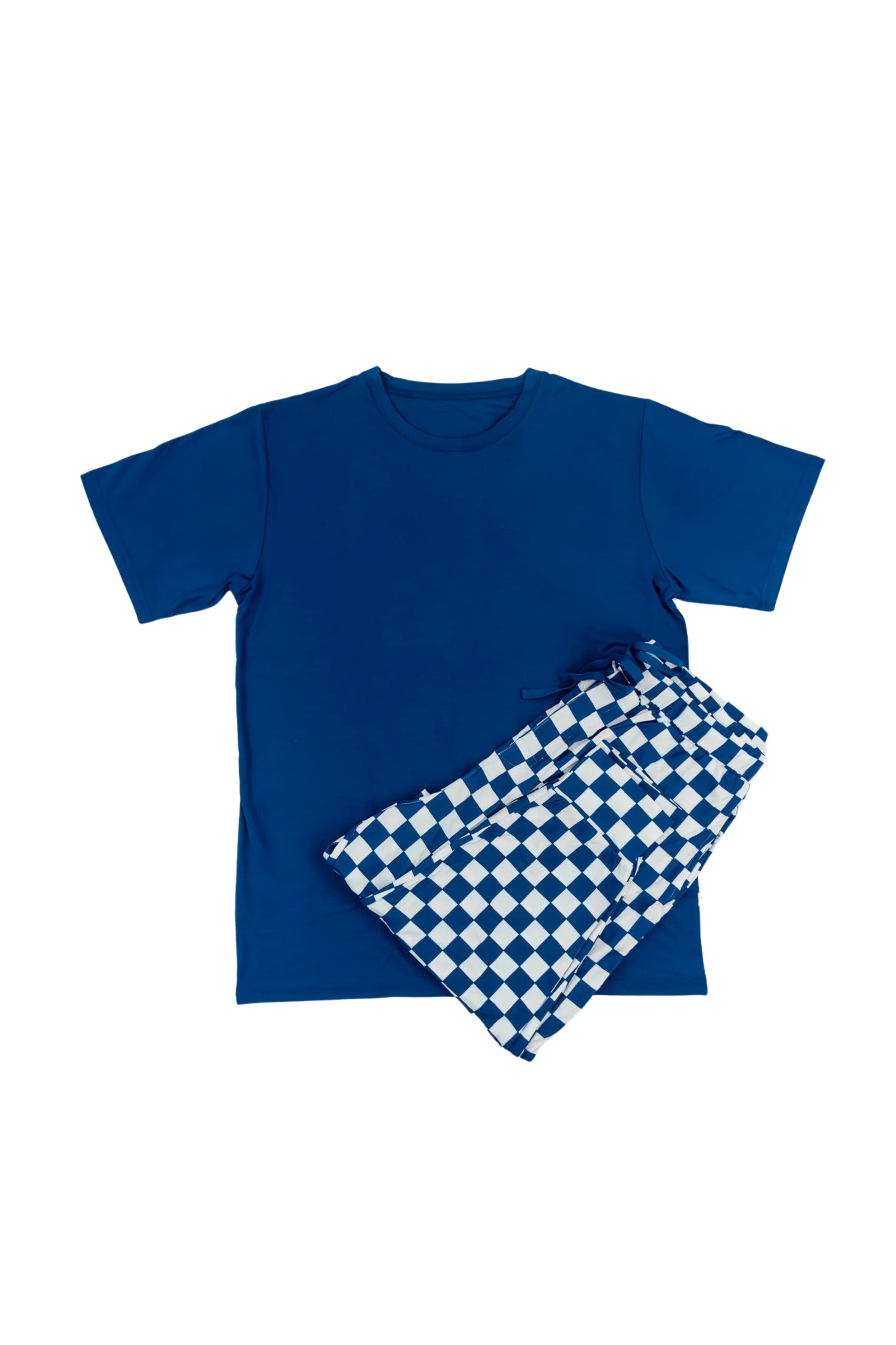 Navy Checkers Men's Dream Jogger Set