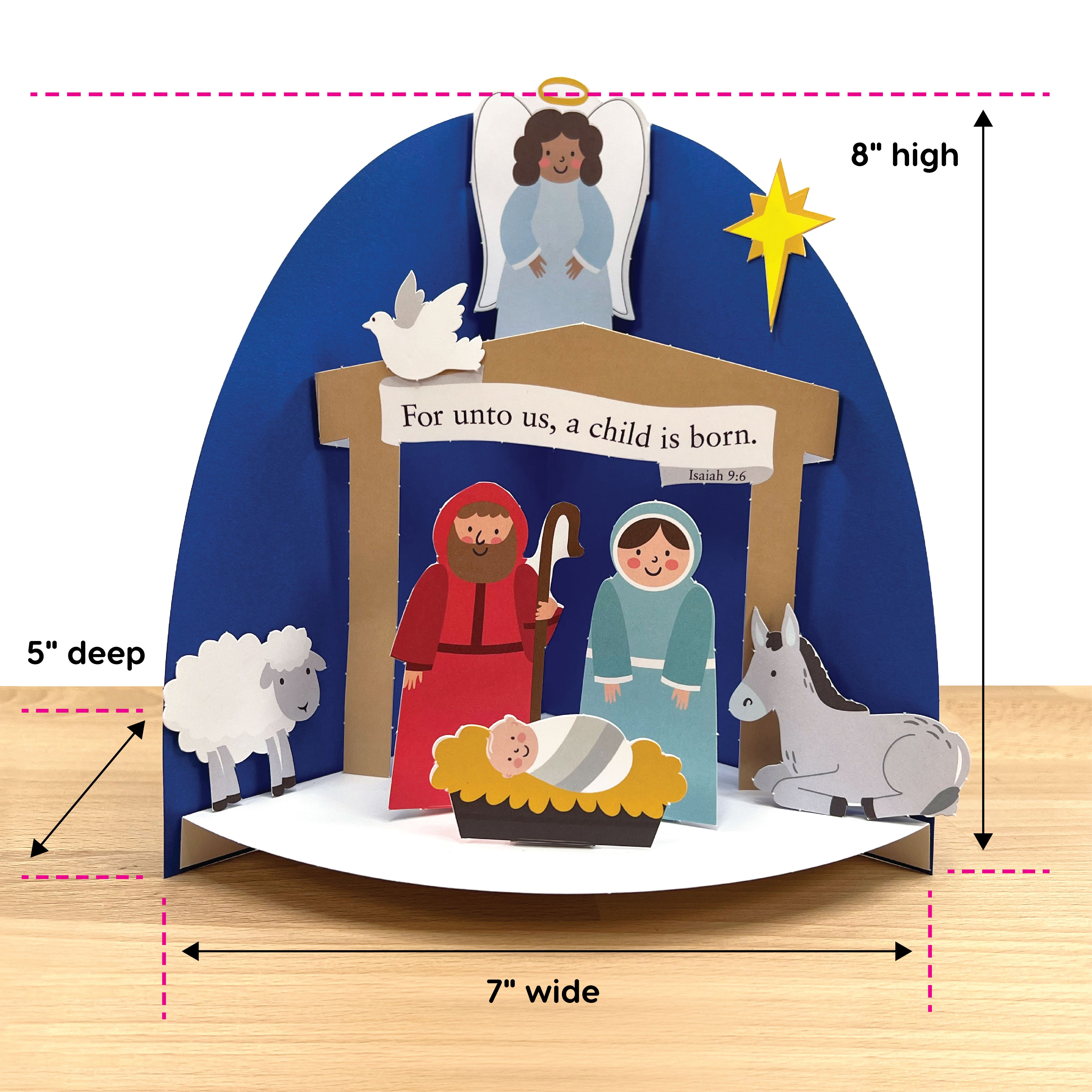 Christmas Nativity 3-d Display