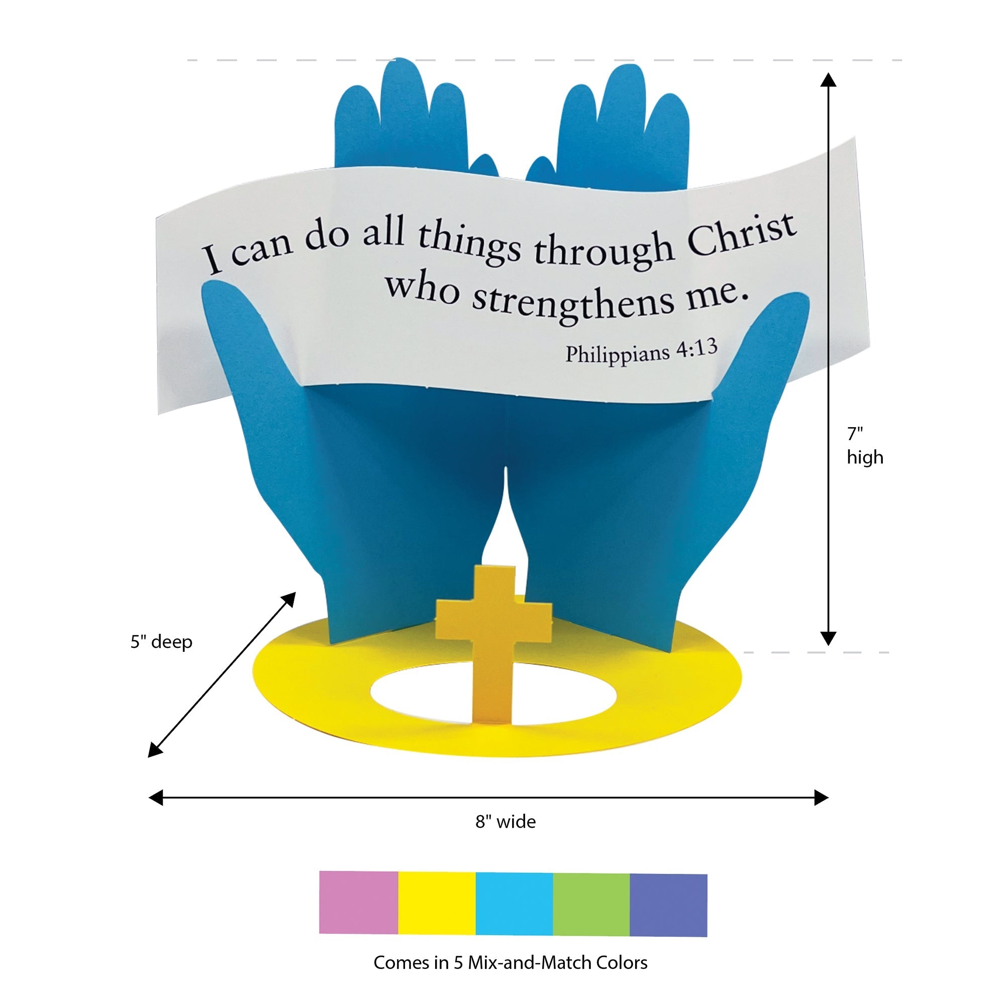 Philippians 4:13 3-d Display