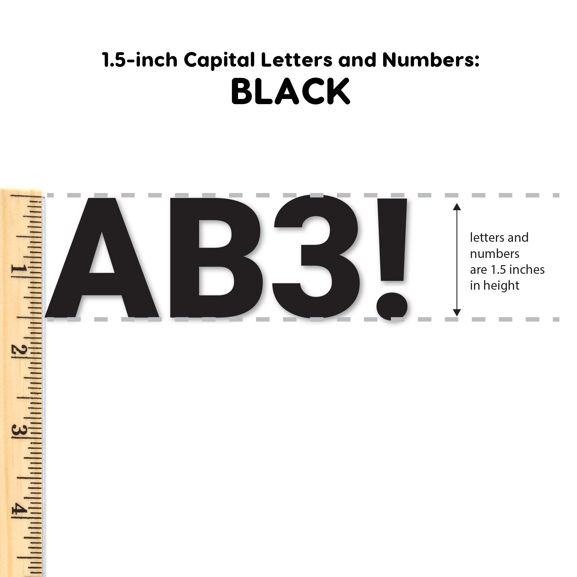 Bulletin Board Letters – 1.5 Inch