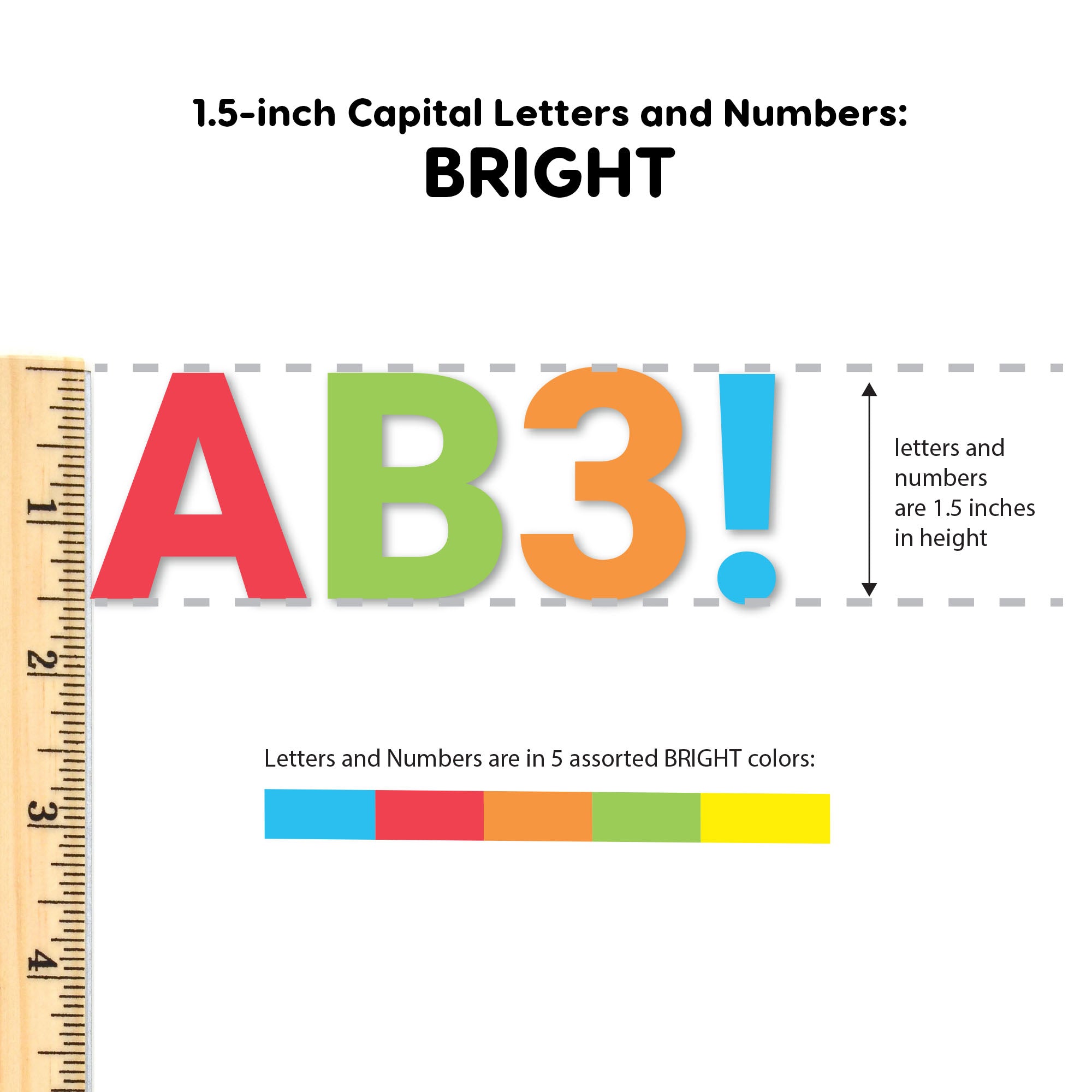 Bulletin Board Letters – 1.5 Inch