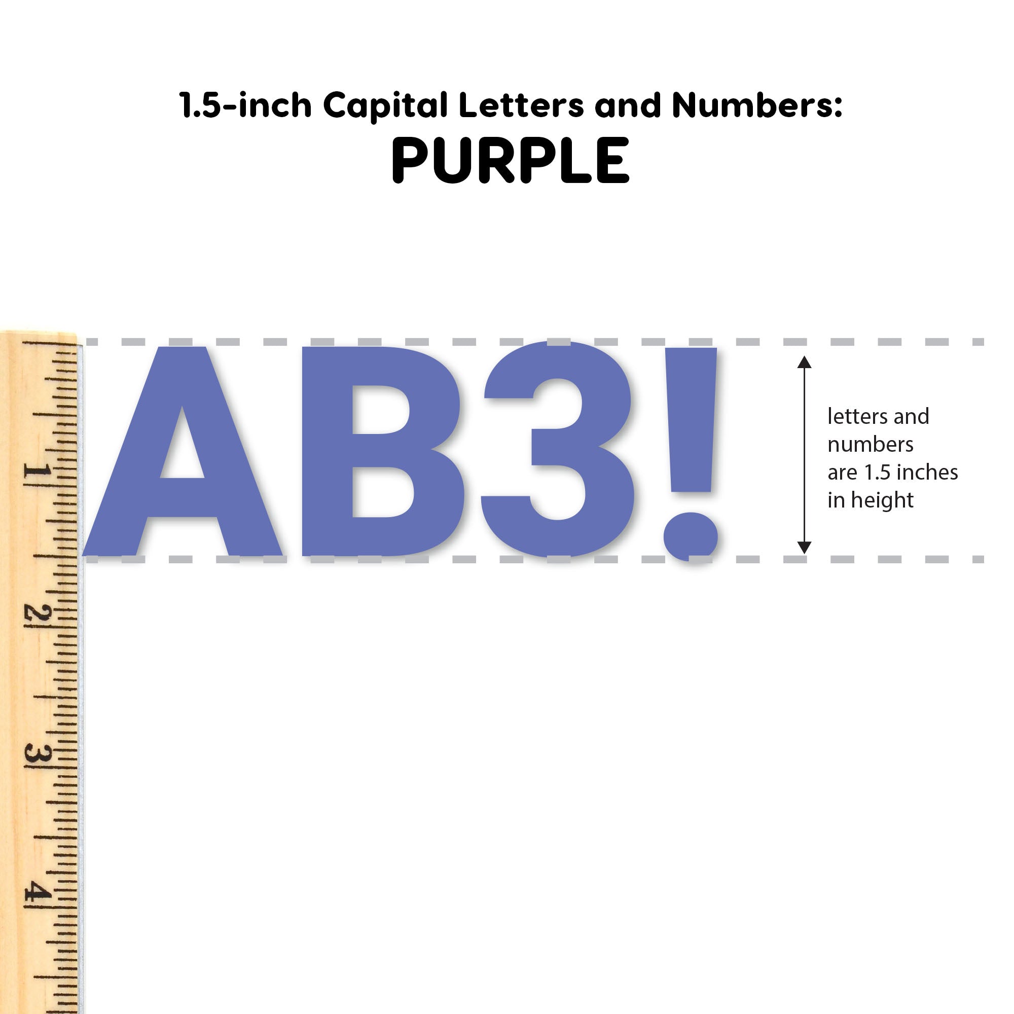 Bulletin Board Letters – 1.5 Inch