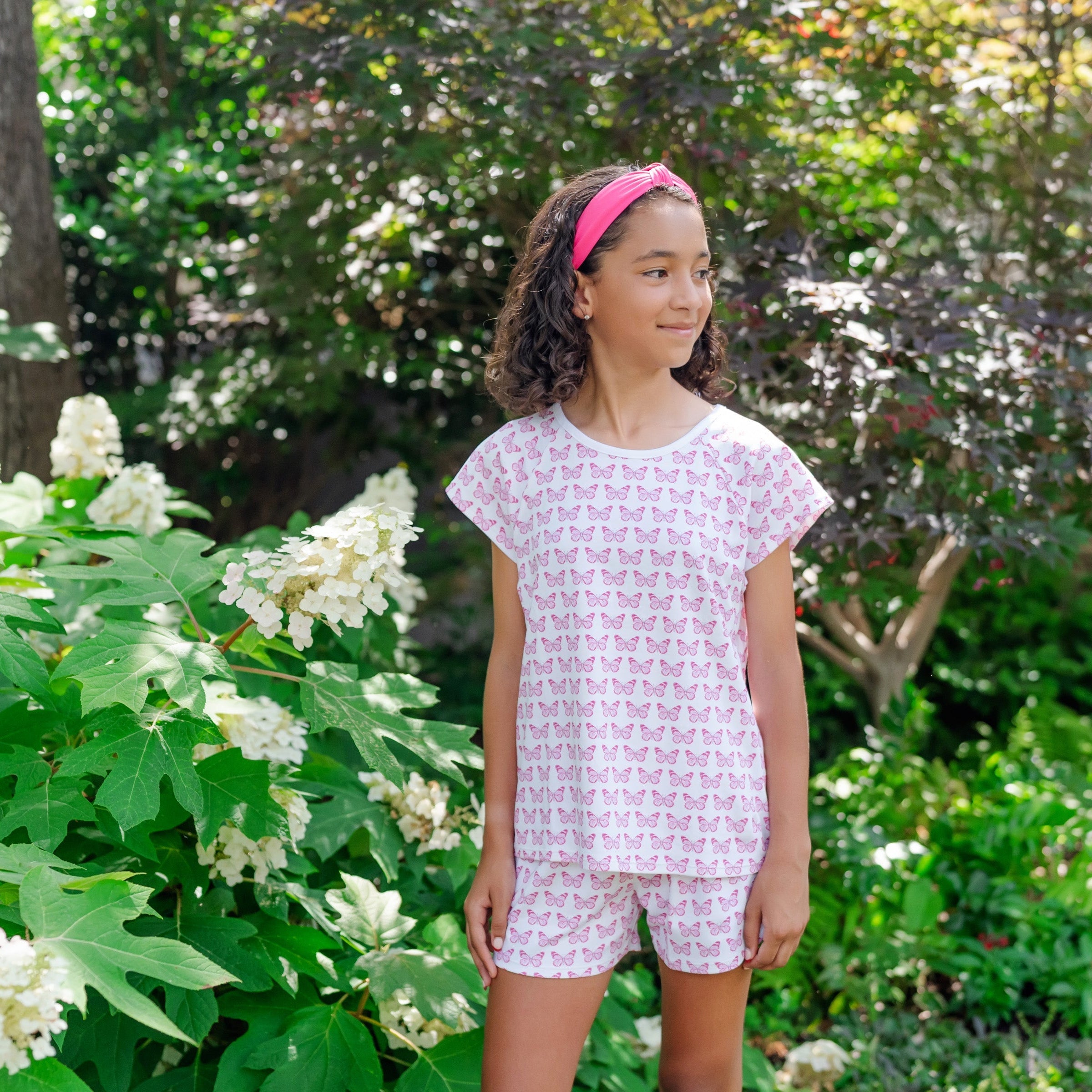 Emery Girls' Short Set - Cartie Butterflies