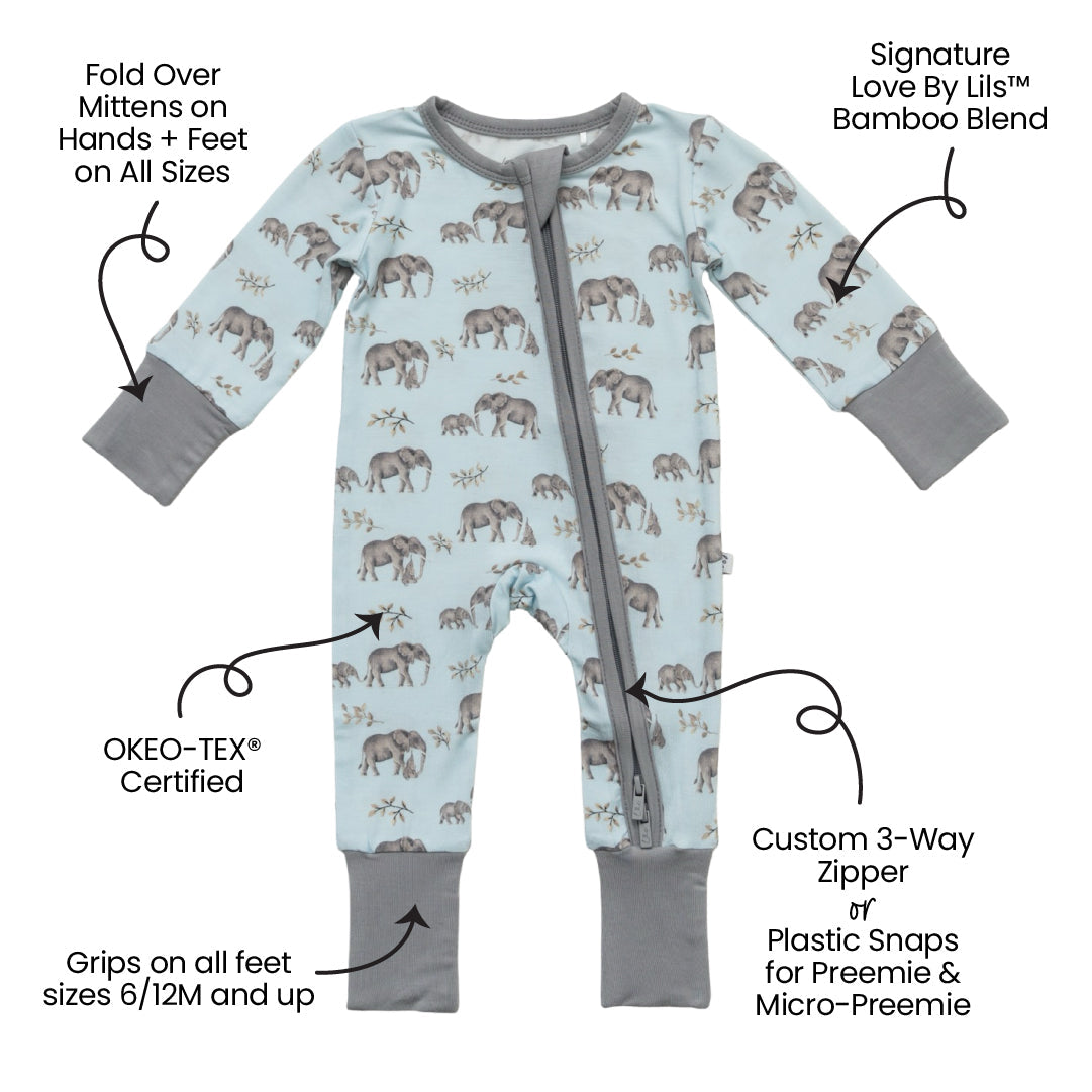 August Bamboo Convertible Footie